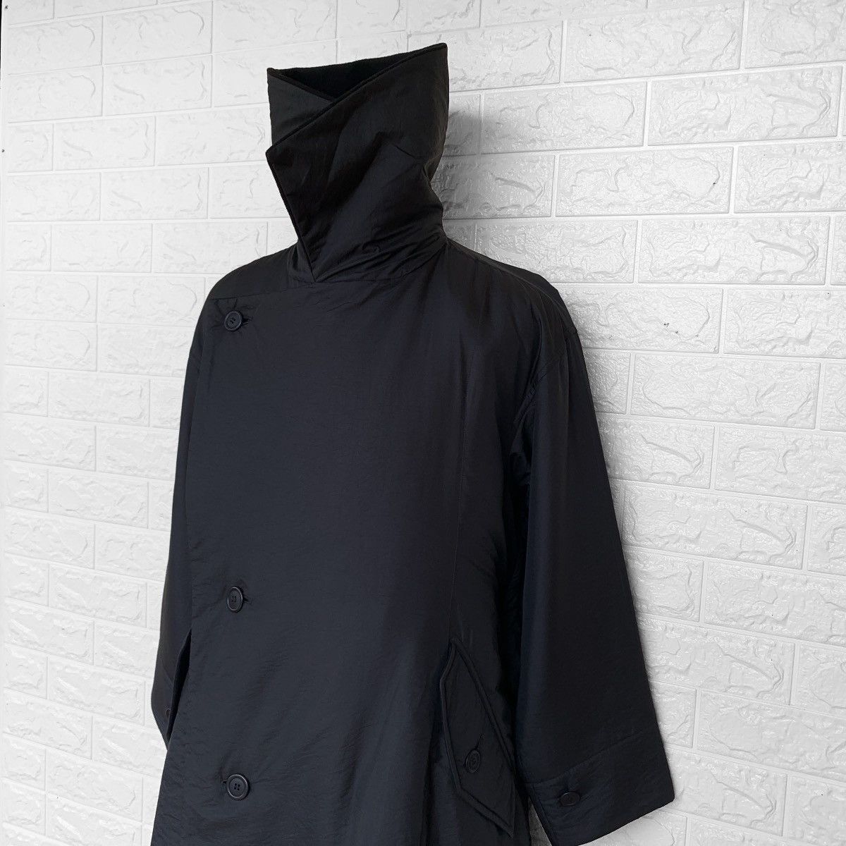 Issey Miyake Issey Miyake Windcoat Nylon Reversible Long Jacket Size US L / EU 52-54 / 3 - 8 Thumbnail