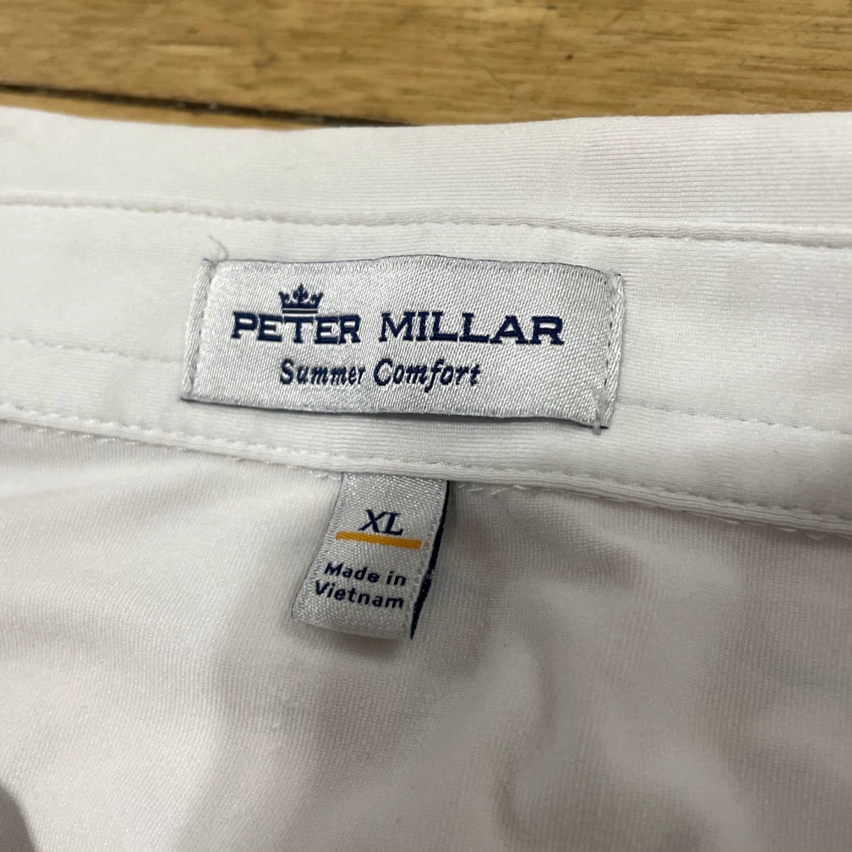 Peter Millar VINTAGE Peter Millar Summer Comfort Polo Shirt Men XL White A Golf Flag Logo Golfer Rare Size US XL / EU 56 / 4 - 7 Thumbnail
