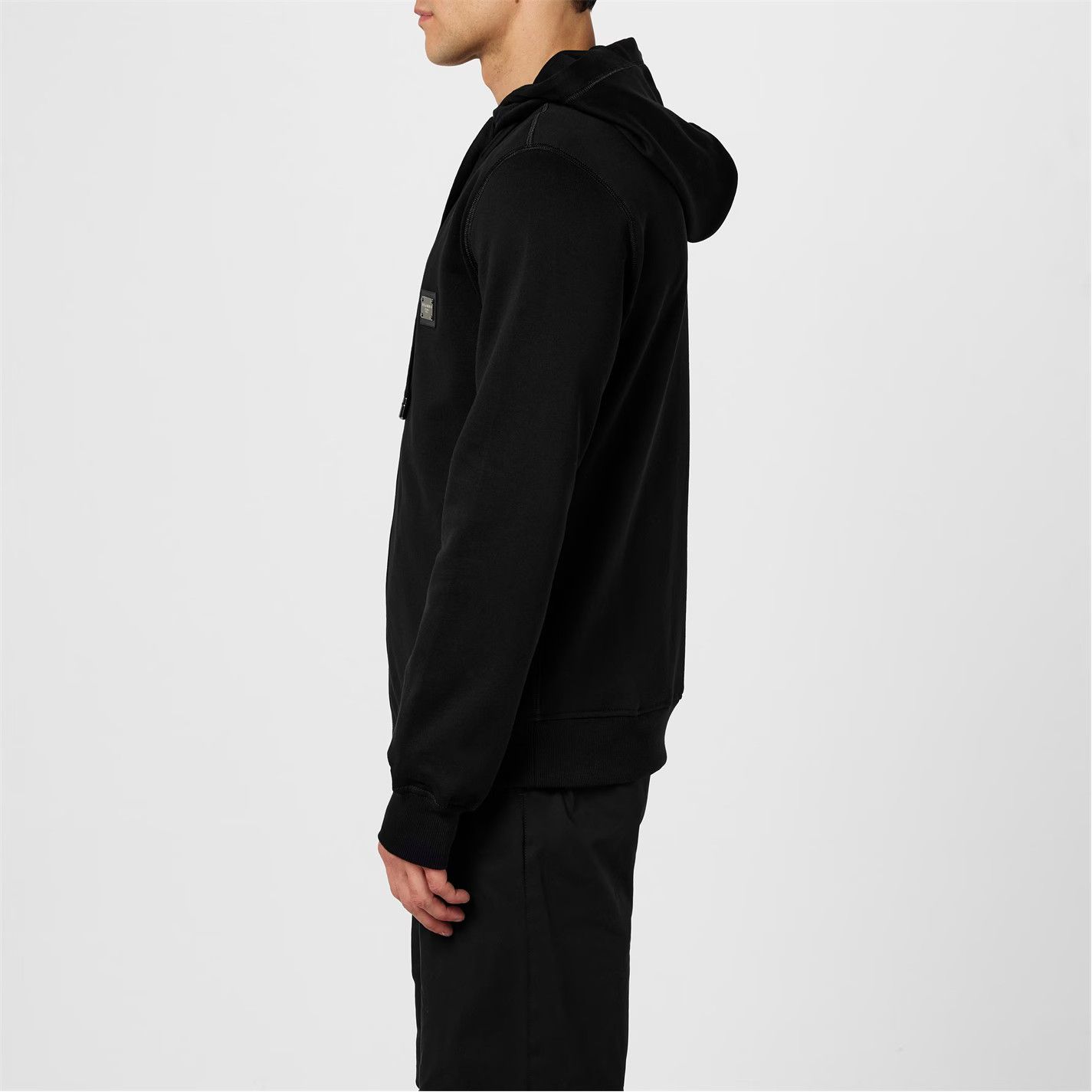 Dolce & Gabbana o1g2r1mq0426 Jersey Zip-Up Hoodie in Black Size US S / EU 44-46 / 1 - 3 Thumbnail