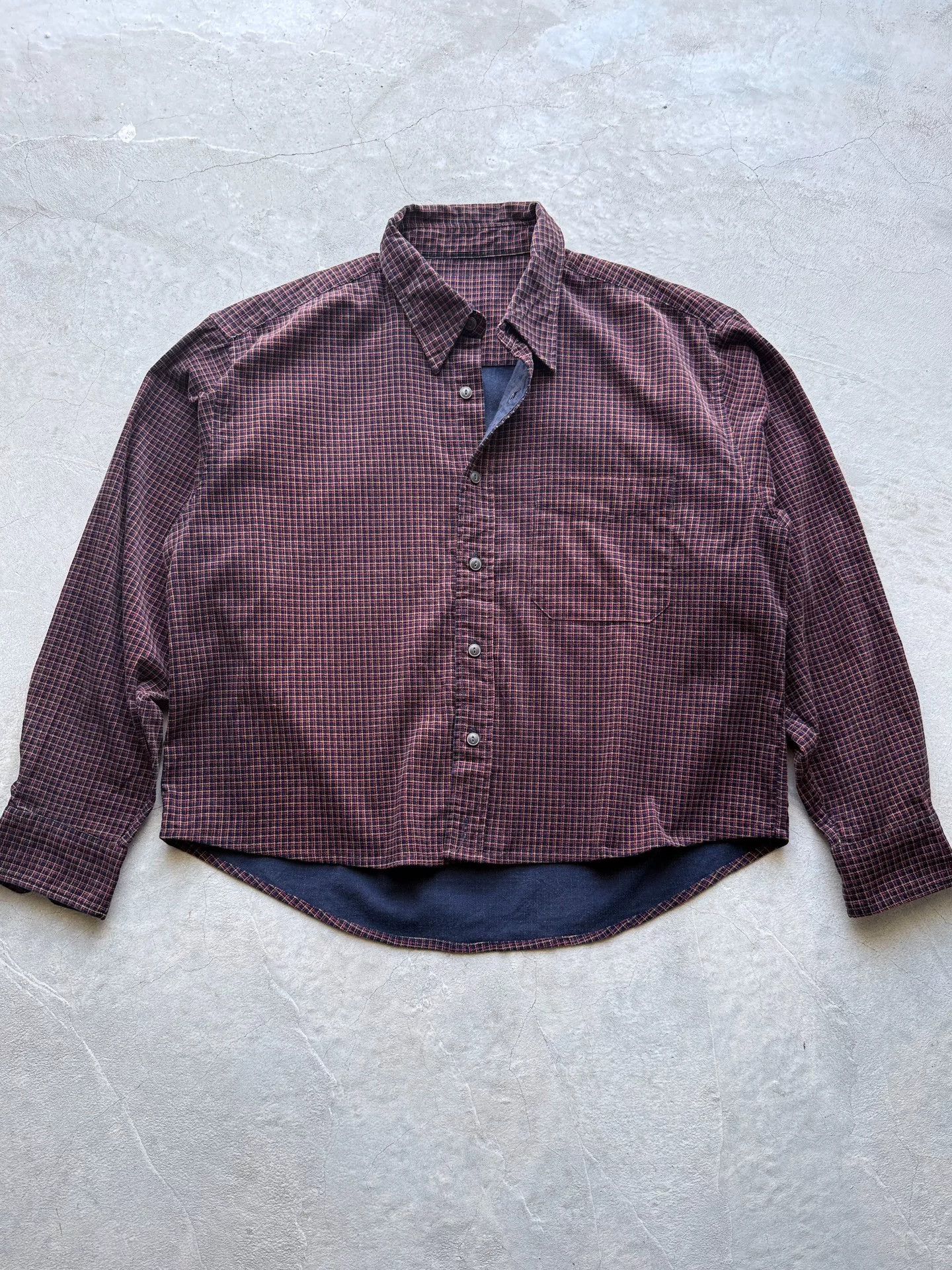 Vintage Remake Houndstooth Corduroy Shirt
