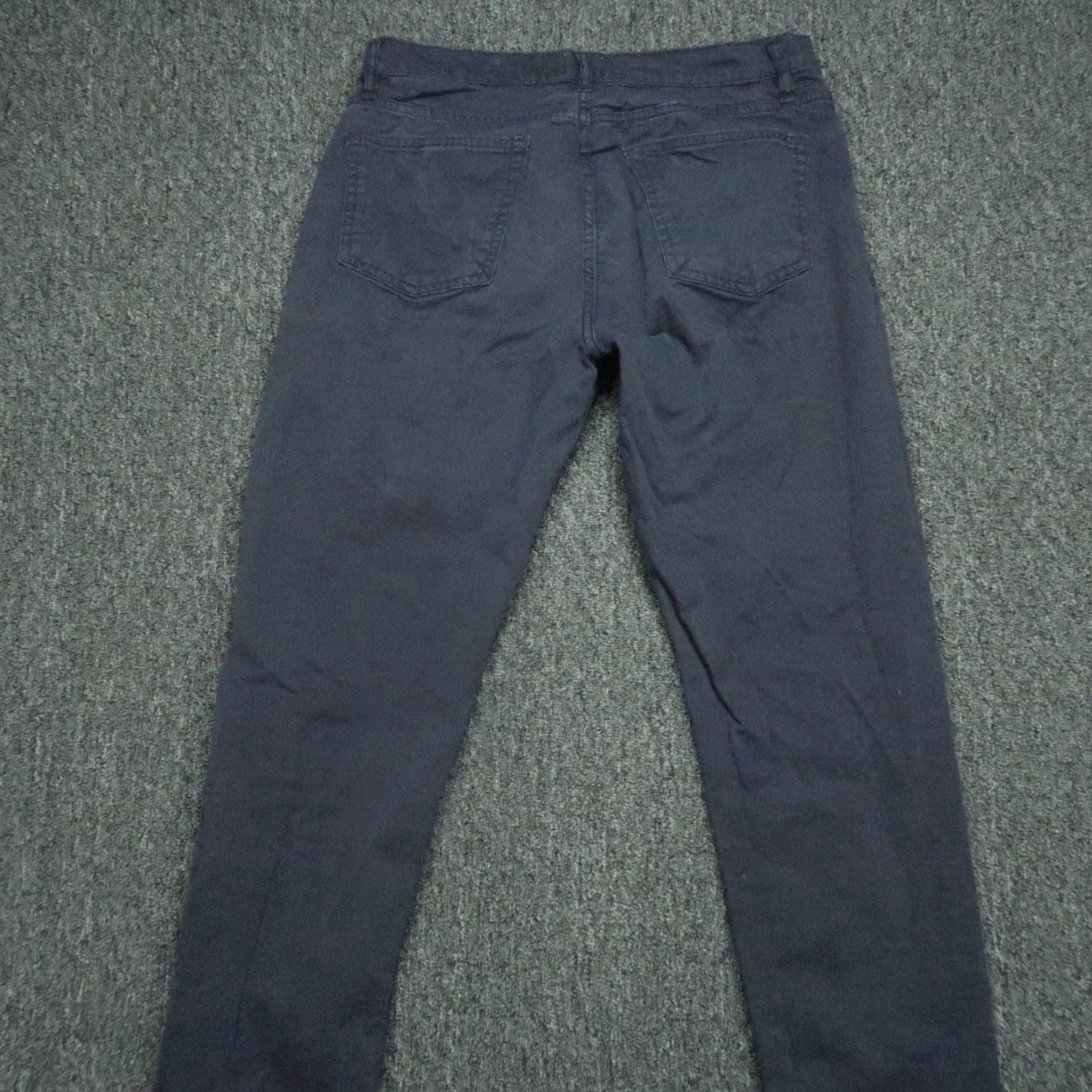Vintage Flint & Tinder Pants Mens 32x31 Blue 365 Tapered Fit 5-Pocket Chino Shirt/ Pants? Size US 32 / EU 48 - 5 Thumbnail