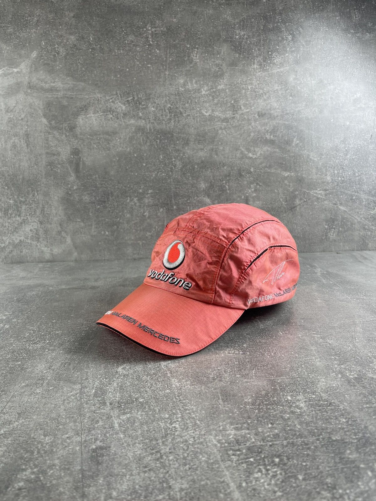 Mercedes-Benz Vodafone McLaren Mercedes Formula 1 Cap 00s Red Racing Hat Size ONE SIZE - 1 Thumbnail