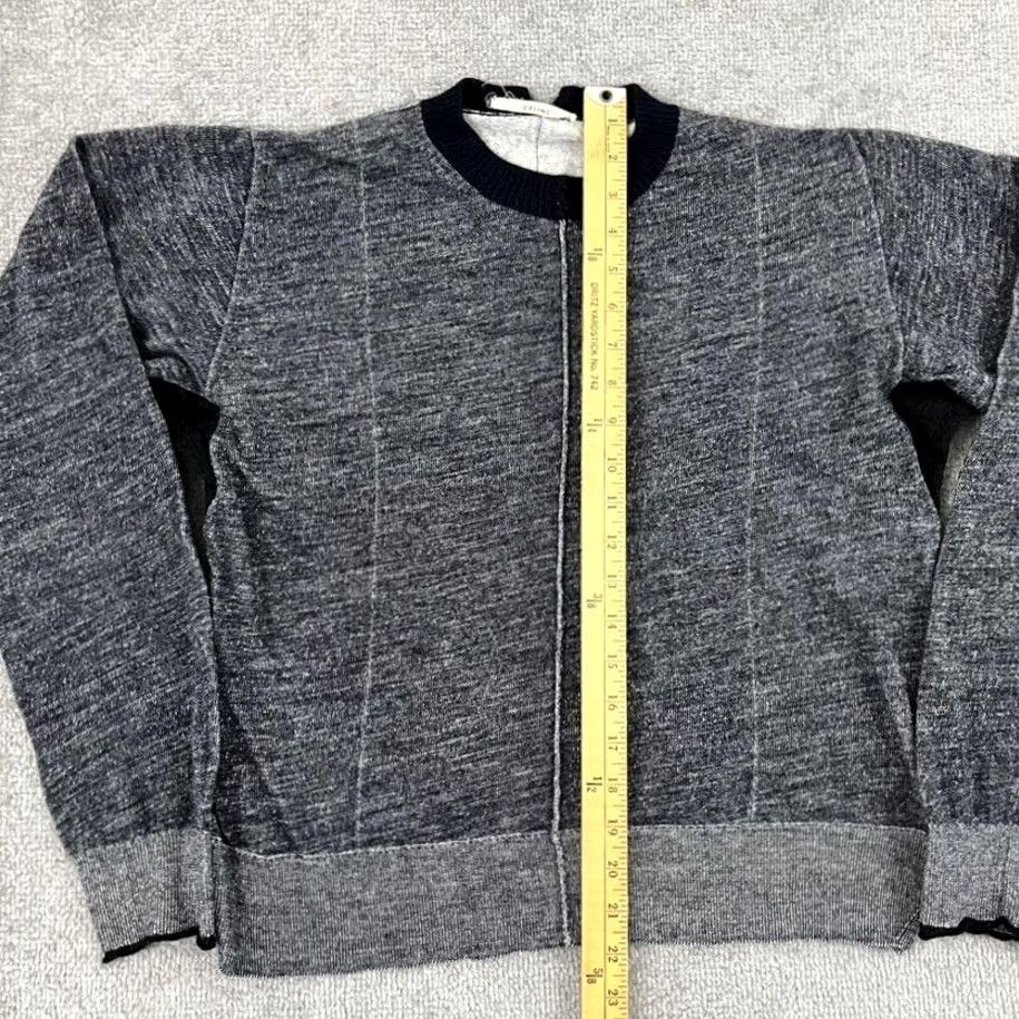 Celine VINTAGE CELINE Sweater Womens Small FR 36 Gray Wool Blend Mohair Trim Knit Crewneck Size S / US 4 / IT 40 - 6 Thumbnail