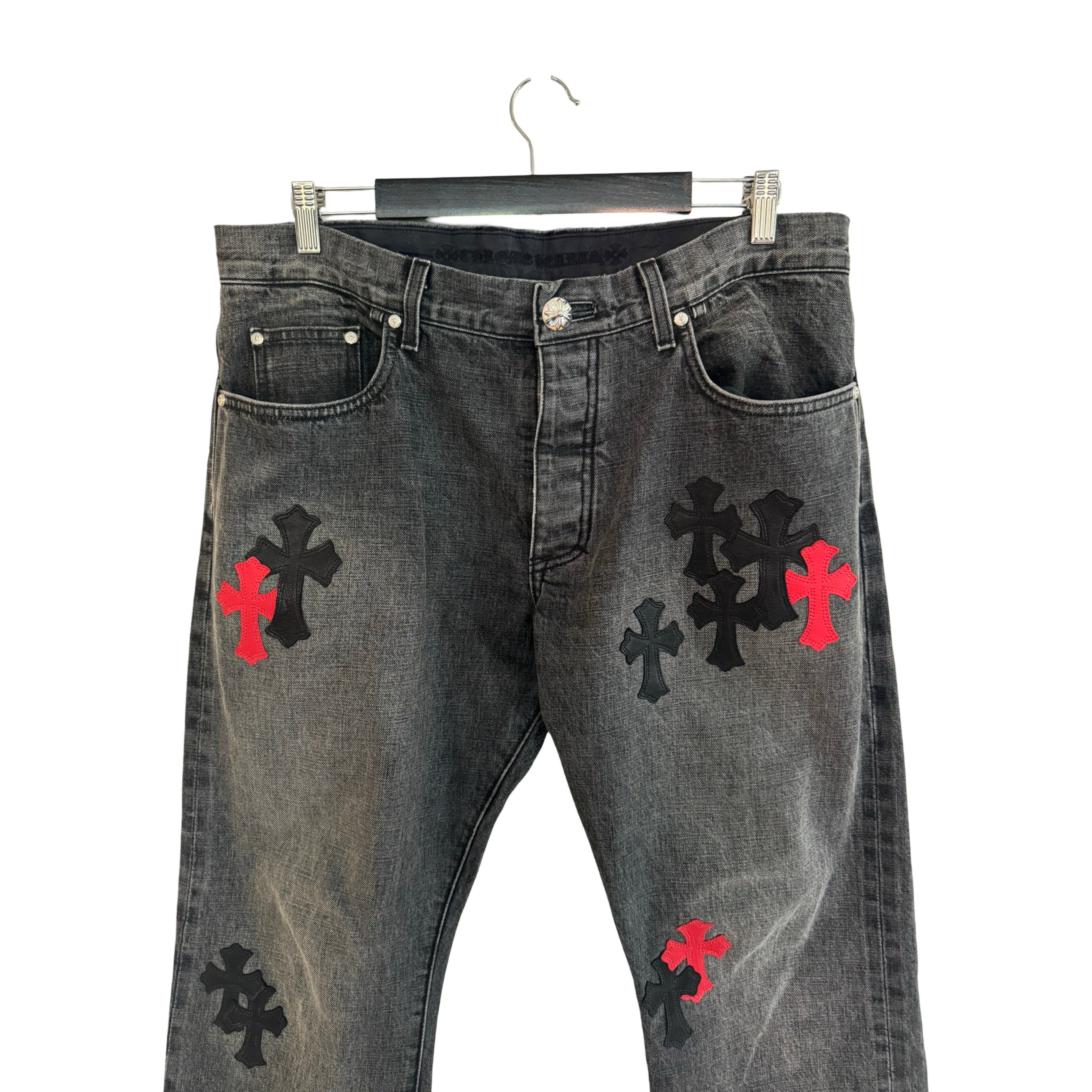 Chrome Hearts CH Red & Black Patch Pant Size US 34 / EU 50 - 3 Thumbnail
