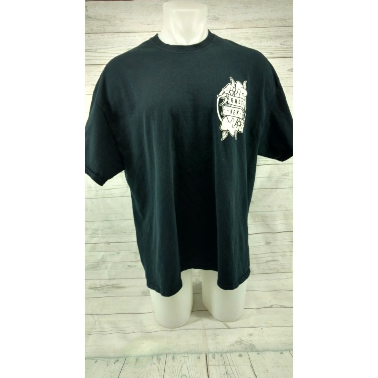 Gildan VINTAGE Ghost Key Burining the Candle at both ends Black Shirt 2XL Size US XXL / EU 58 / 5 - 3 Thumbnail