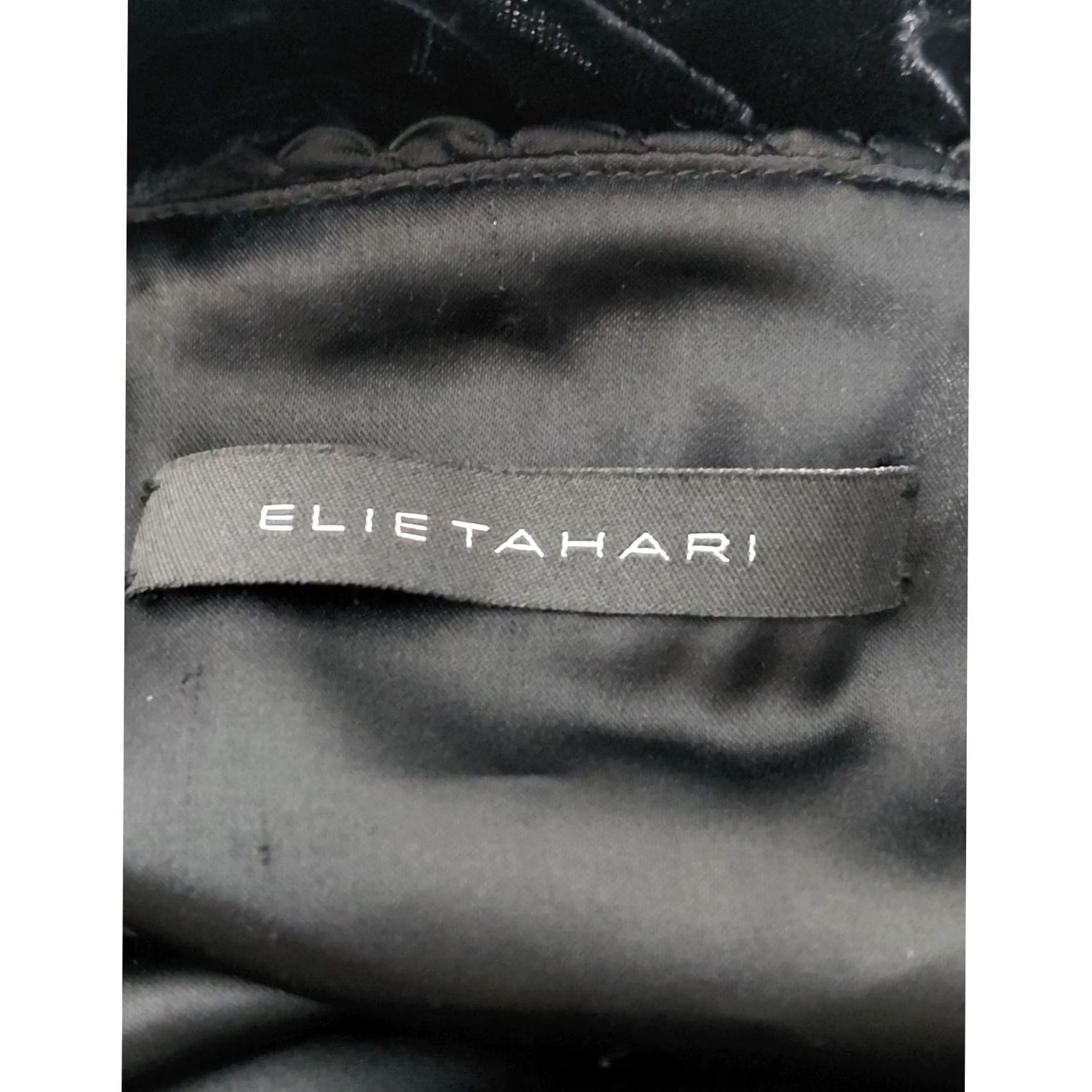 Elie Tahari Elie Tahari Velvet Skirt Black Solid Lined Size M Women Size 32" / US 10 / IT 46 - 5 Thumbnail