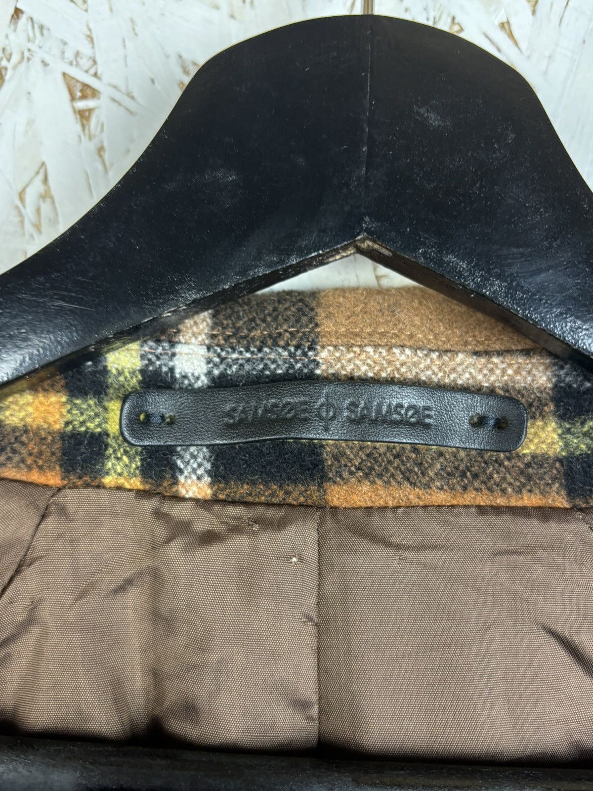 Samsoe Samsoe Samsoe Samsoe x Manteco Wool Musone Coat Plaid Check Size L Size US L / EU 52-54 / 3 - 11 Thumbnail