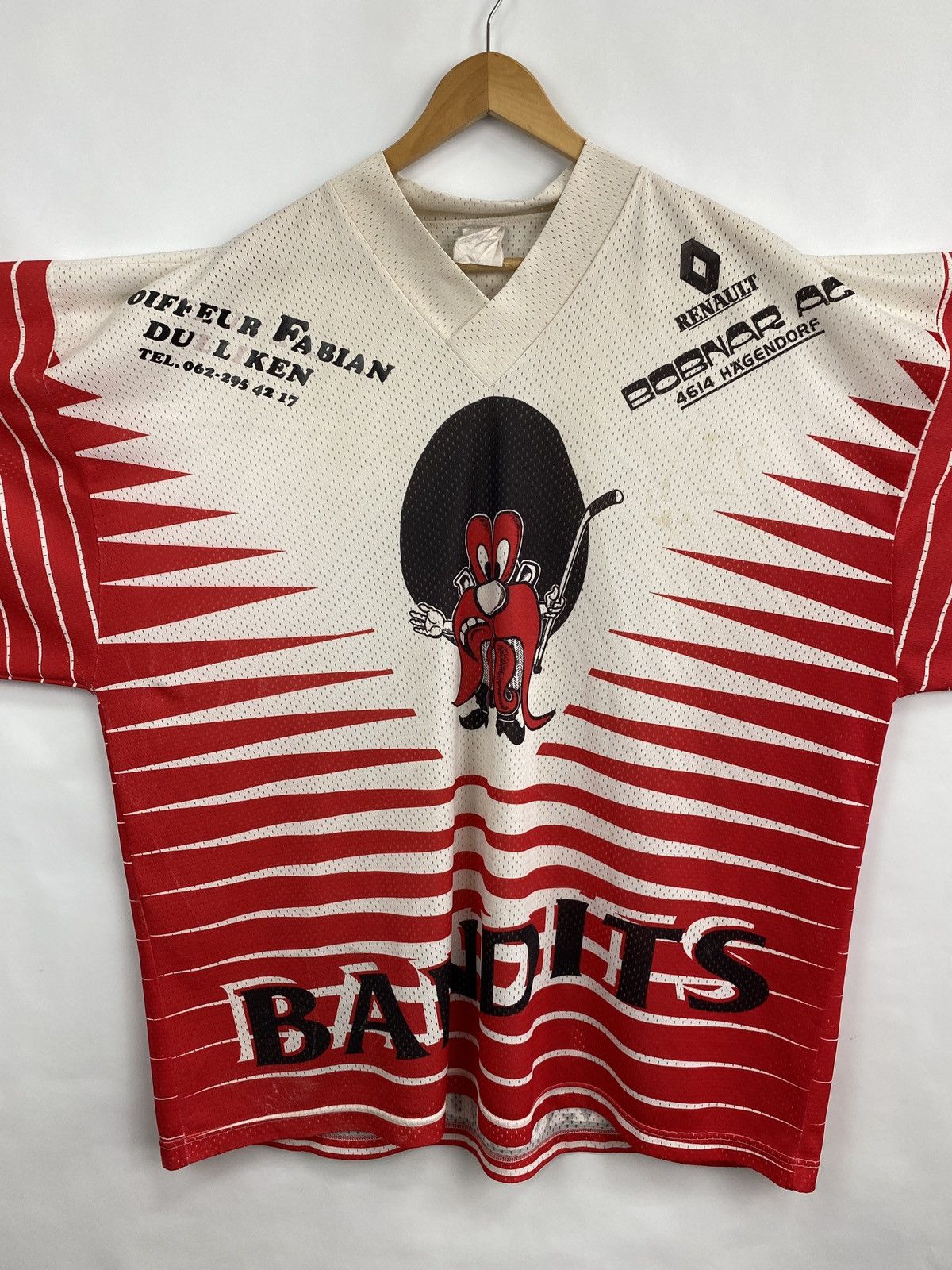NHL × Nike Vintage 90s Bandits 19 Willimann Hockey Jersey Rare Retro Size US XL / EU 56 / 4 - 3 Thumbnail