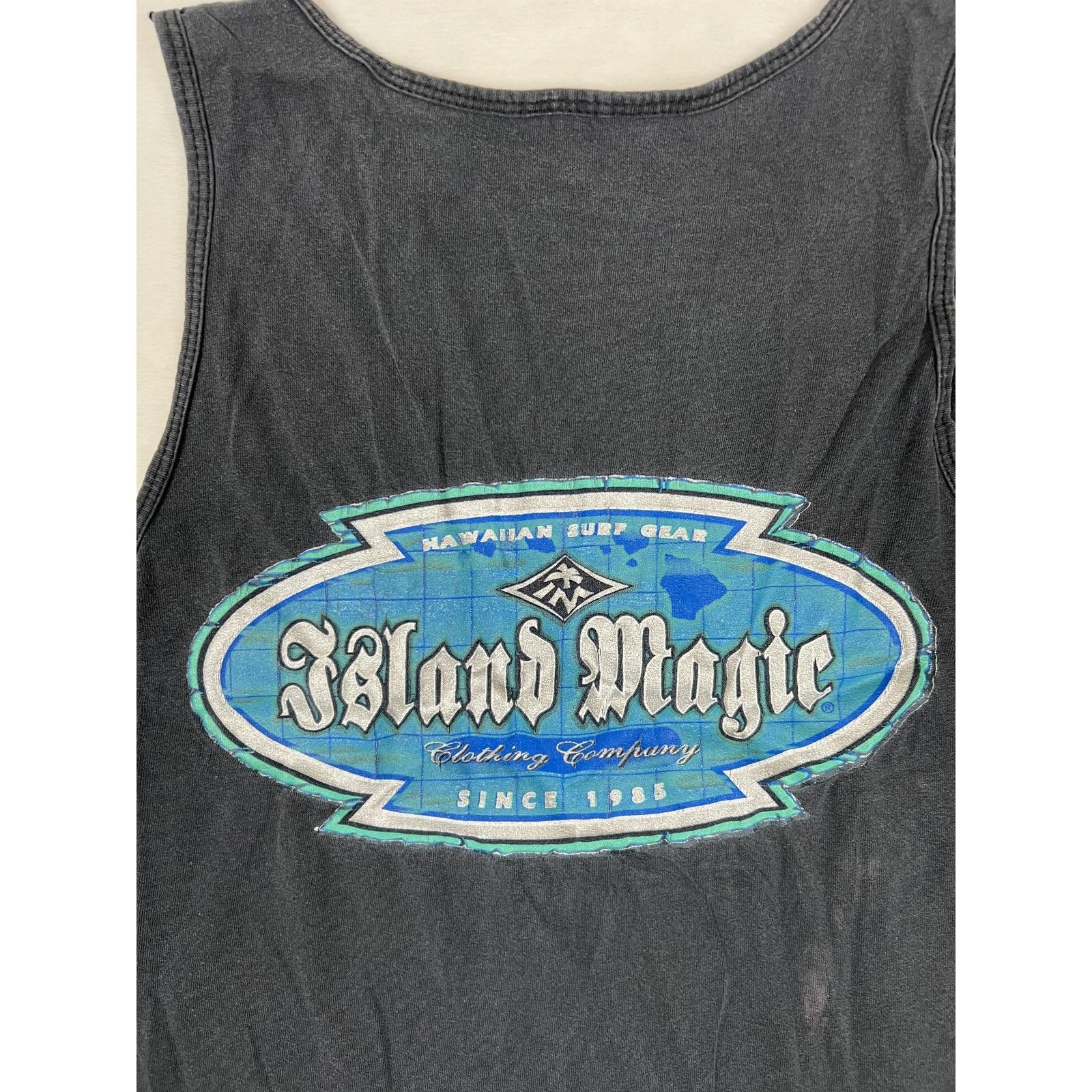 Vintage Vintage Island Magic Tank Top Shirt Mens Large Black Hawaiia Size US L / EU 52-54 / 3 - 7 Thumbnail