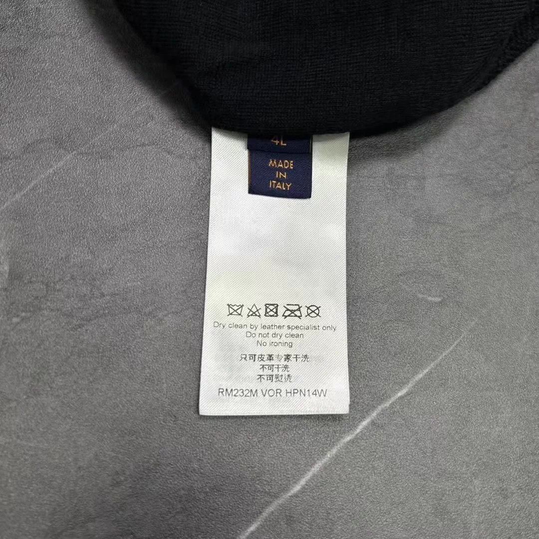 Louis Vuitton all-over embossed logo monogram leather and wool coat Size US XXL / EU 58 / 5 - 7 Thumbnail