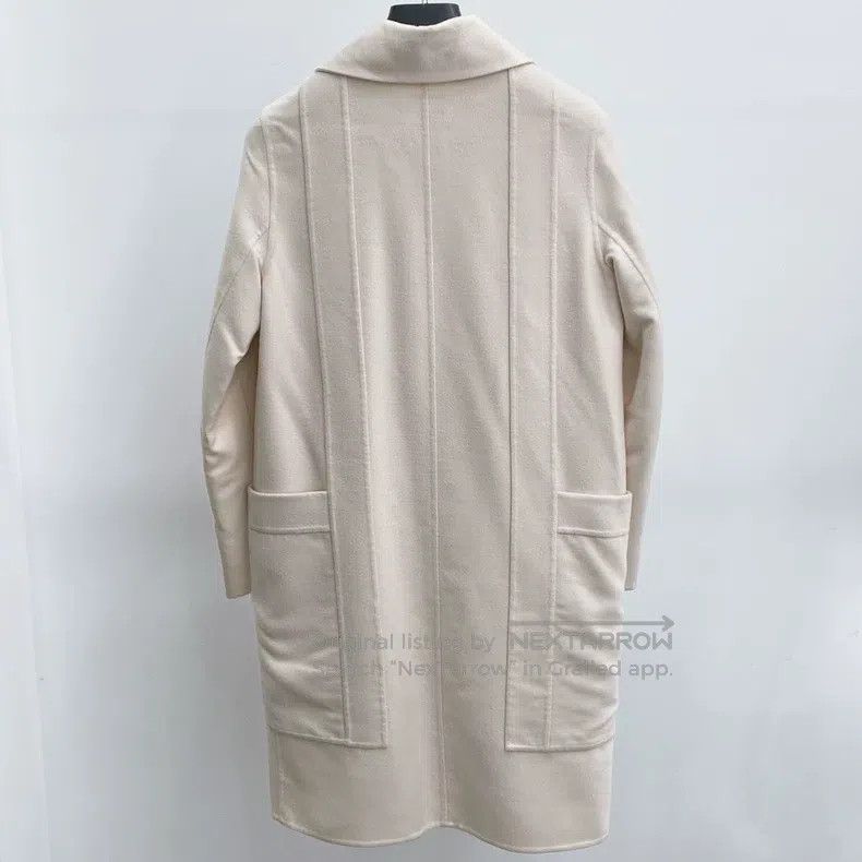 Hermes Hermes Beige 100% cashmere single-breasted coat Size XS / US 0-2 / IT 36-38 - 2 Thumbnail