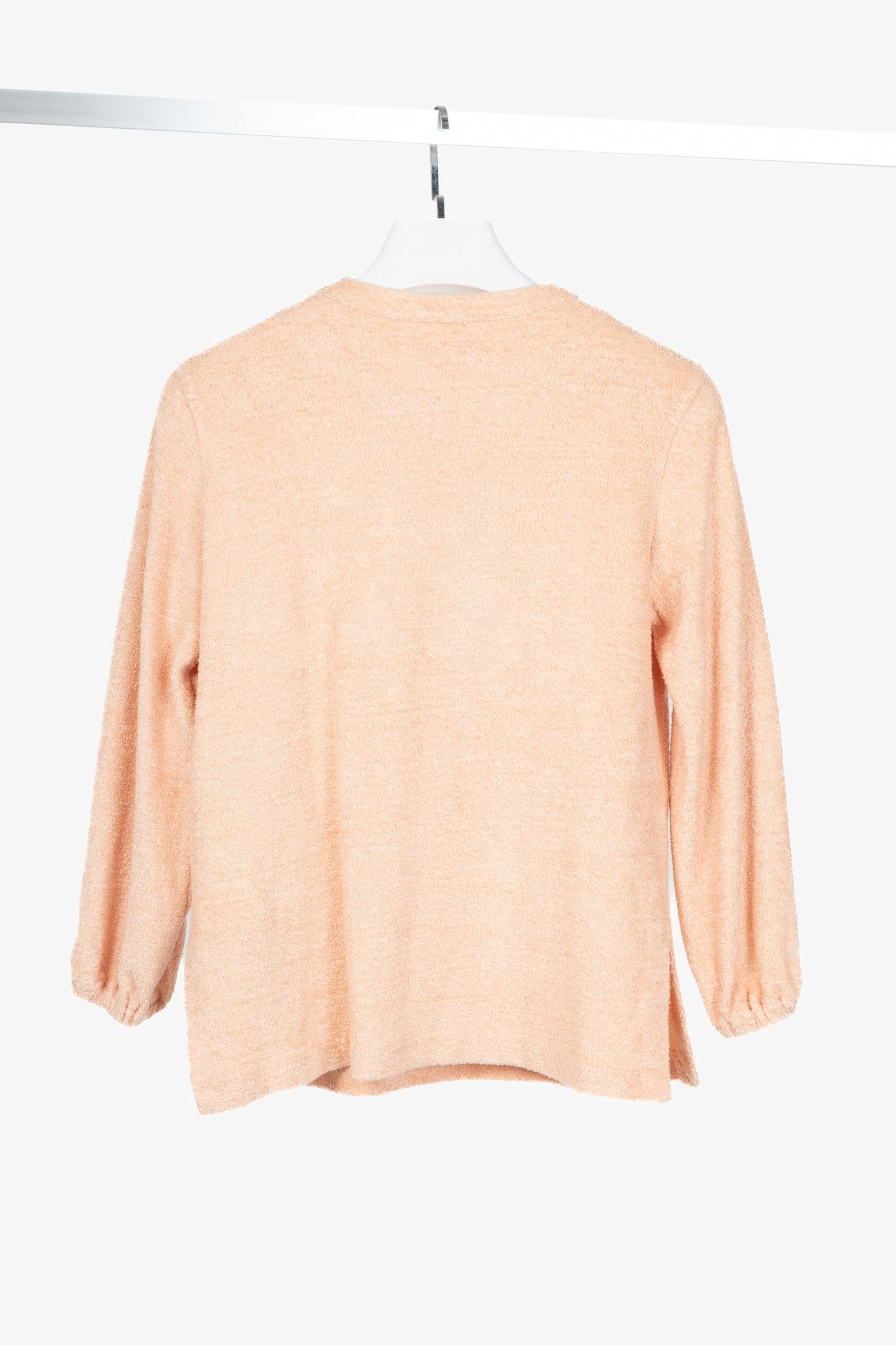 Loro Piana Loro Piana Light Coral Panarea Linen & Cotton Henley Sweater Size XS / US 0-2 / IT 36-38 - 2 Thumbnail