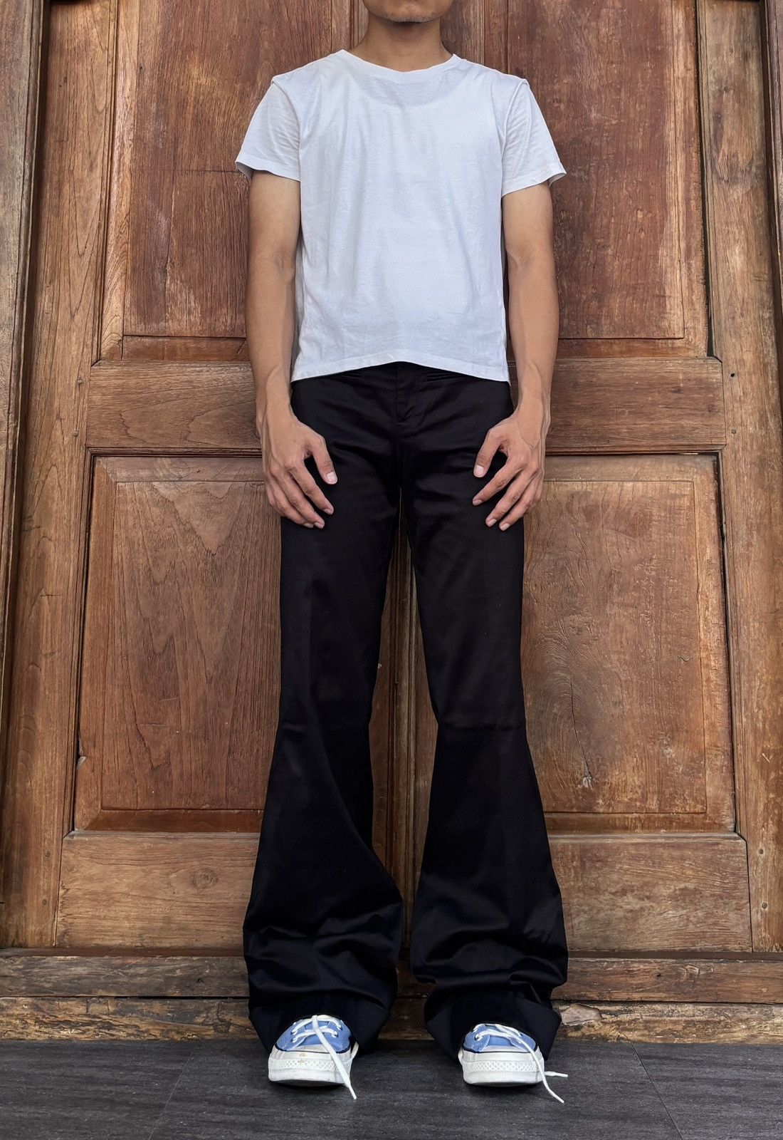 Gucci FREE TAX! Flared Belted Trousers By Gianni Frida Size US 31 - 1 Thumbnail