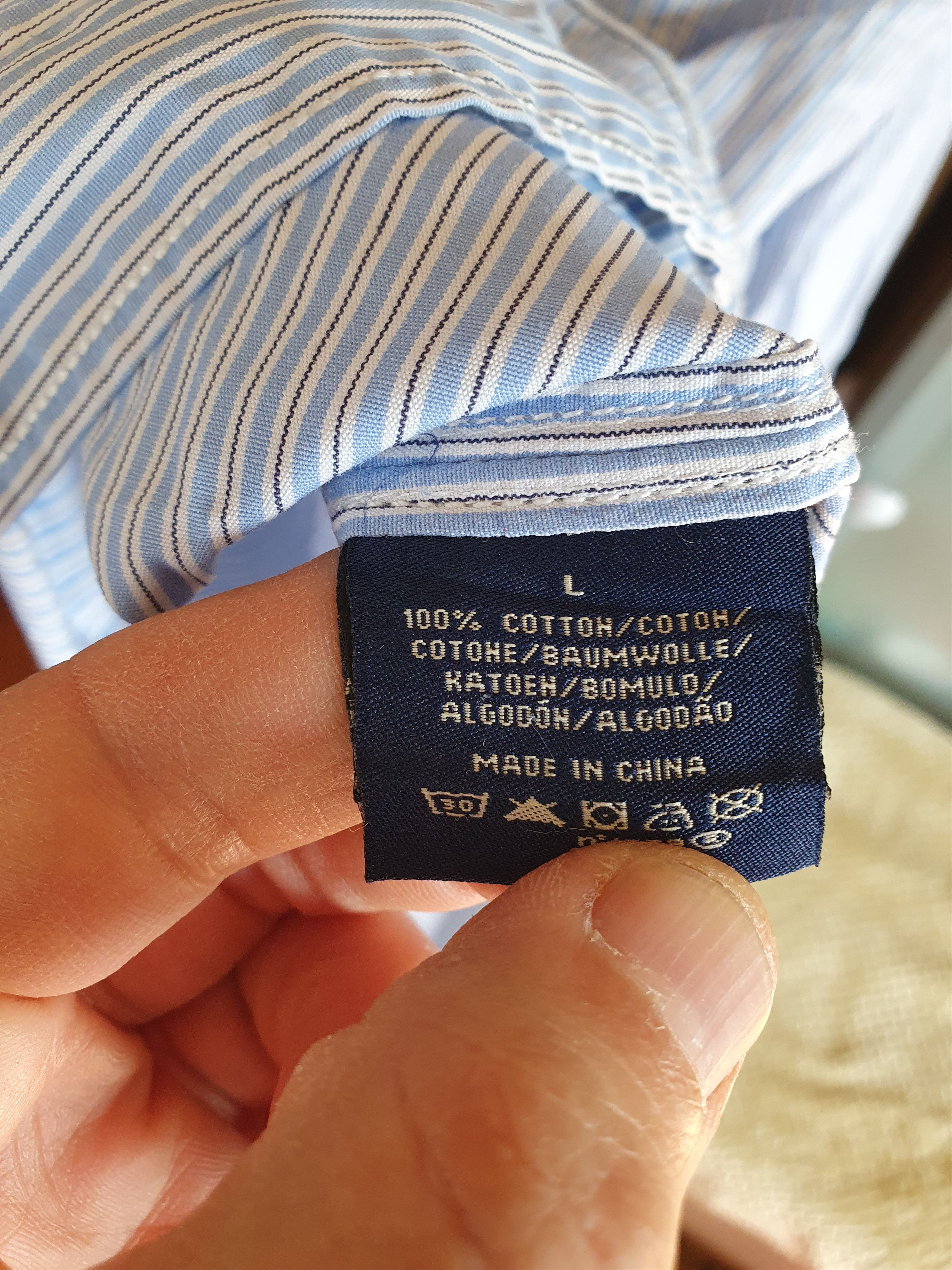 Polo Ralph Lauren Polo Ralph Lauren Polo Jeans Company Pin Striped Shirt sz L Size US L / EU 52-54 / 3 - 11 Thumbnail