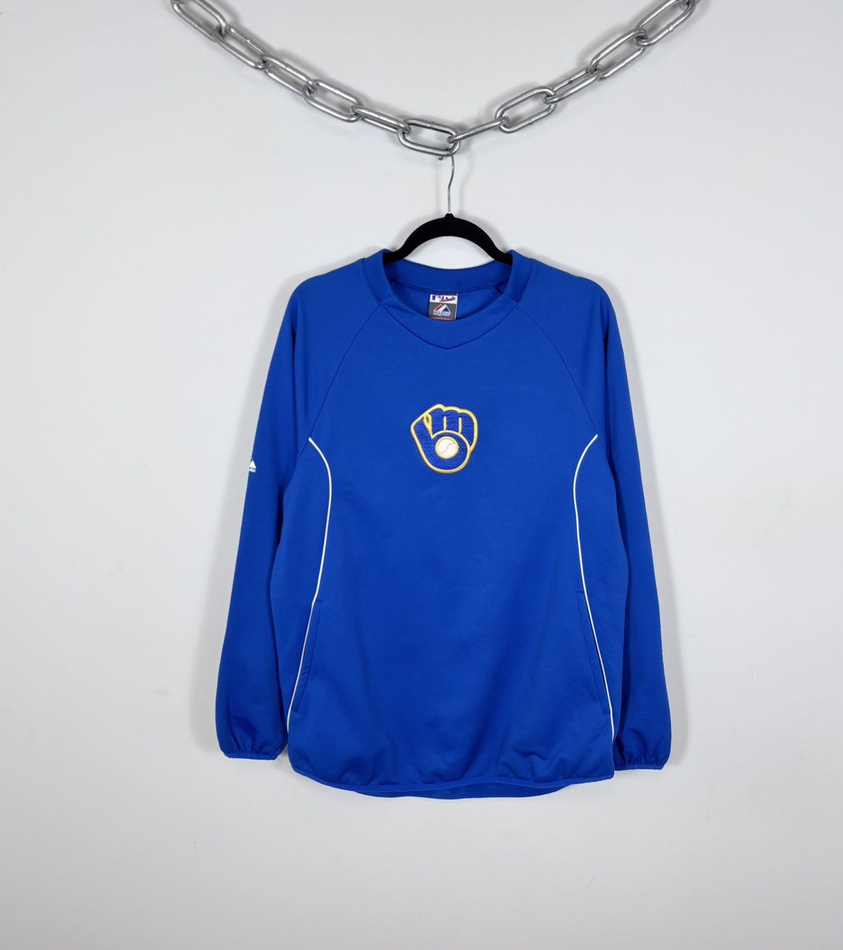 Majestic Majestic Milwaukee Brewers MLB Sweatshirt Pullover Jacket Size US M / EU 48-50 / 2 - 1 Thumbnail