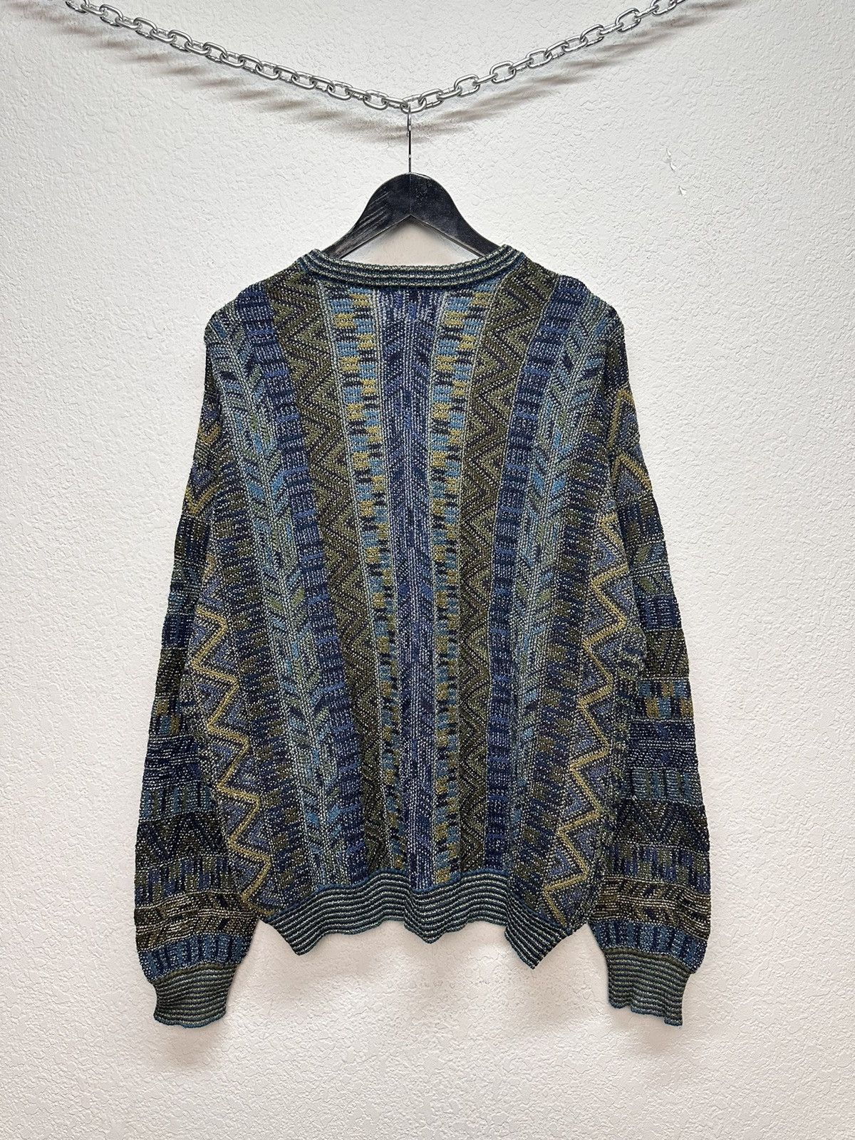 Coogi Vintage Multicolour Carlo Colucci Knit Sweater Coogi Canada Size US L / EU 52-54 / 3 - 11 Thumbnail