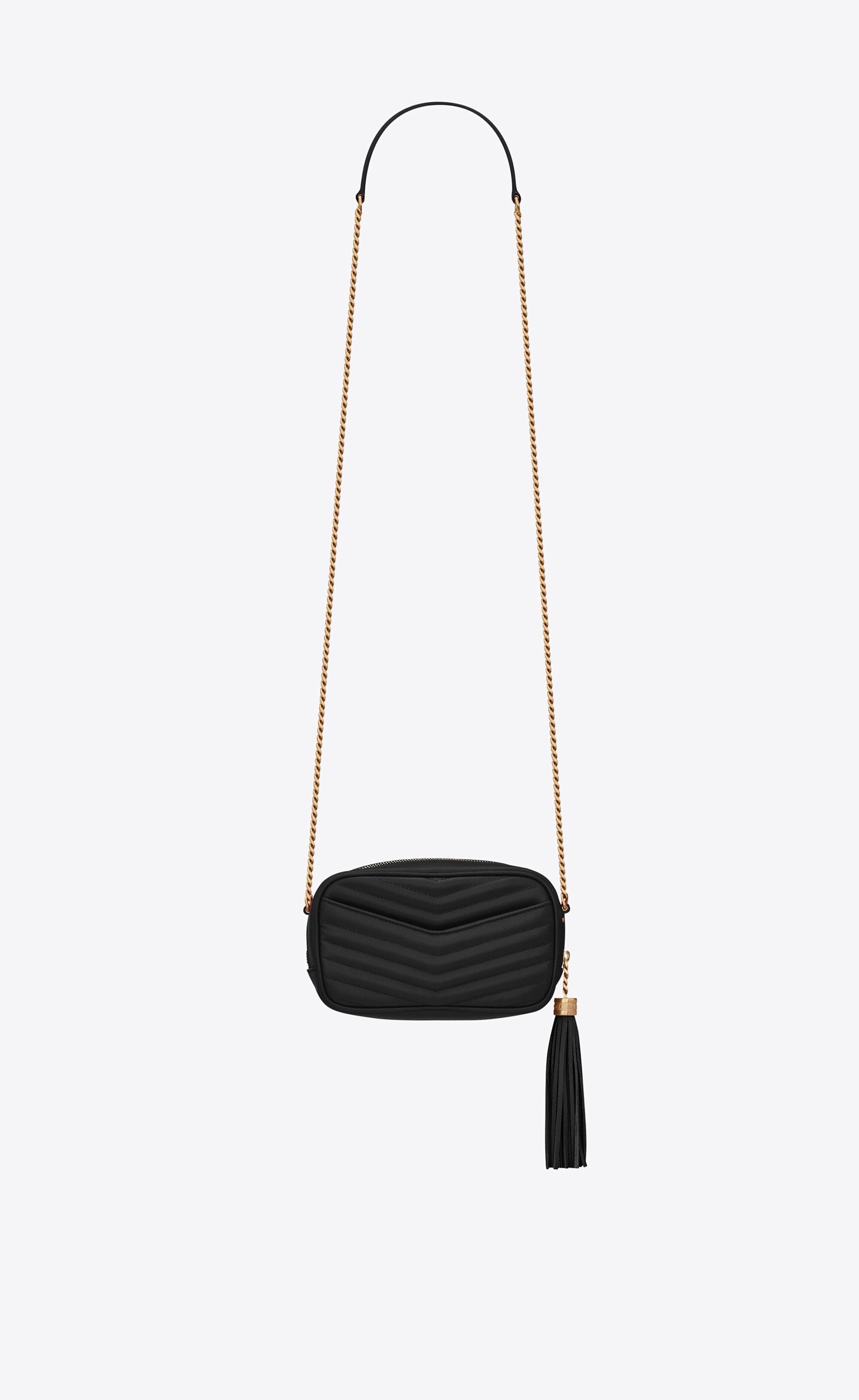 Saint Laurent Paris o1s1wg110924 Size: OS / Lou Mini Leather Bag in Black Size ONE SIZE - 2 Thumbnail