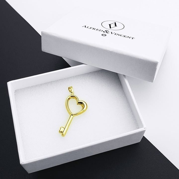 Other Sideways Heart Skeleton Key Love Promise Charm Pendant Size ONE SIZE - 1 Thumbnail