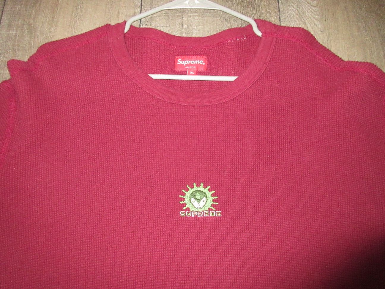 Supreme Supreme Waffle Thermal Long Sleeve T Shirt Alien Logo Size US XL / EU 56 / 4 - 2 Thumbnail