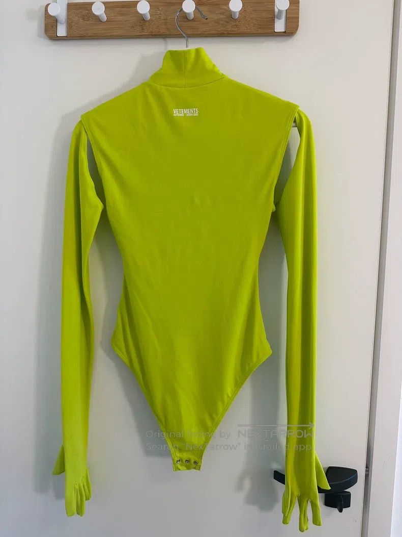 Vetements Vetements Half High Neck Fluorescent Green Bodycon Dress Size S / US 4 / IT 40 - 2 Thumbnail