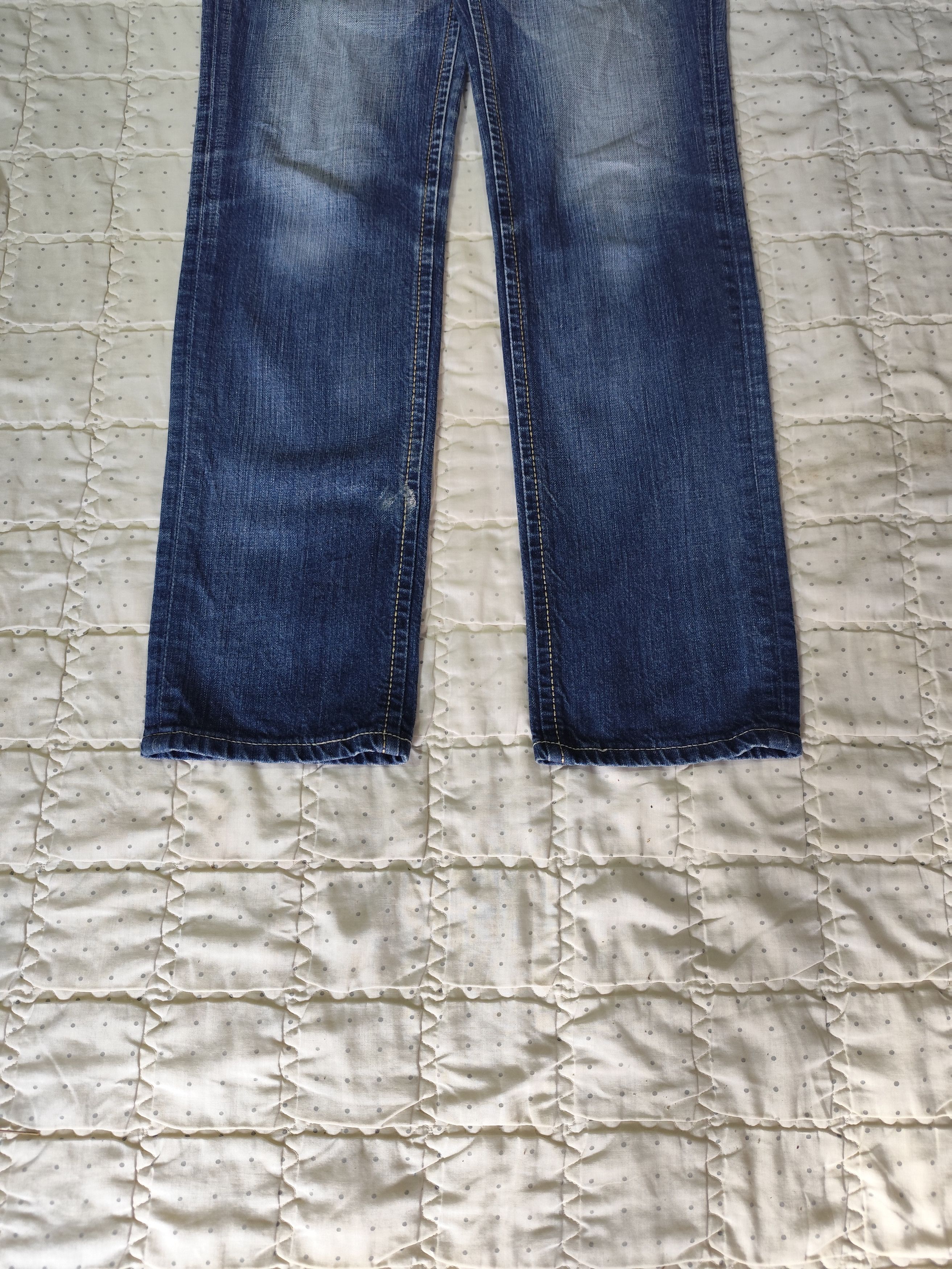 Beauty Beast × Edwin × If Six Was Nine Vintage Edwin 503 Blue Trip Washed Denim J017 Size 26" / US 2 / IT 38 - 2 Thumbnail