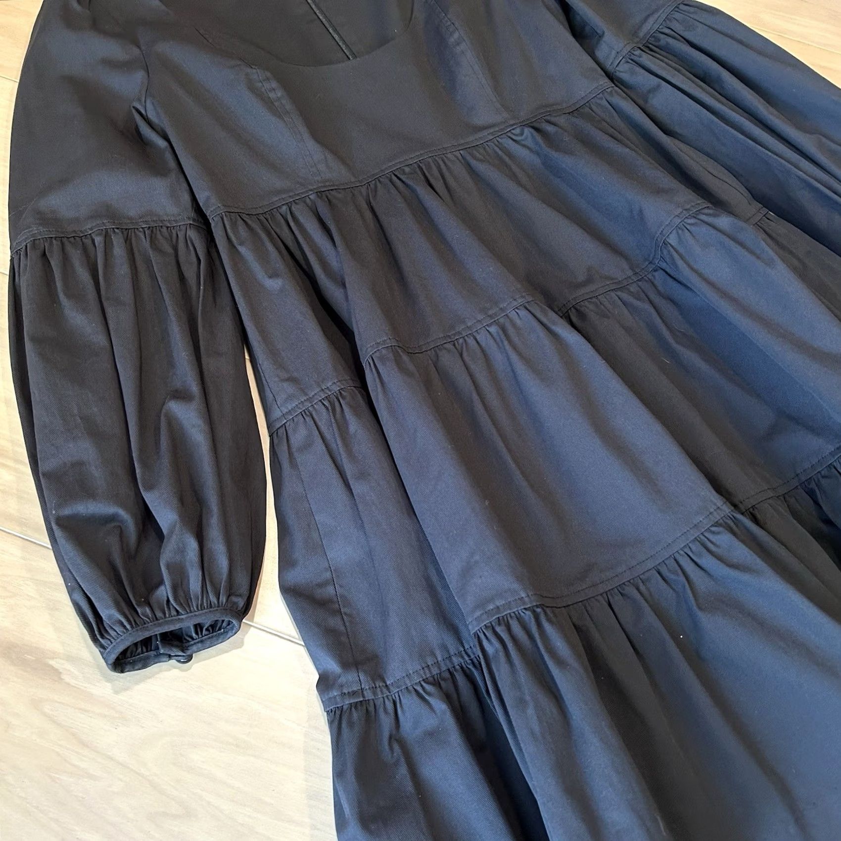 Cinq a Sept Cinq à Sept Rose Tiered Ruffle Mini Dress In Black Women’s 10 Dress Size L / US 10 / IT 46 - 4 Thumbnail