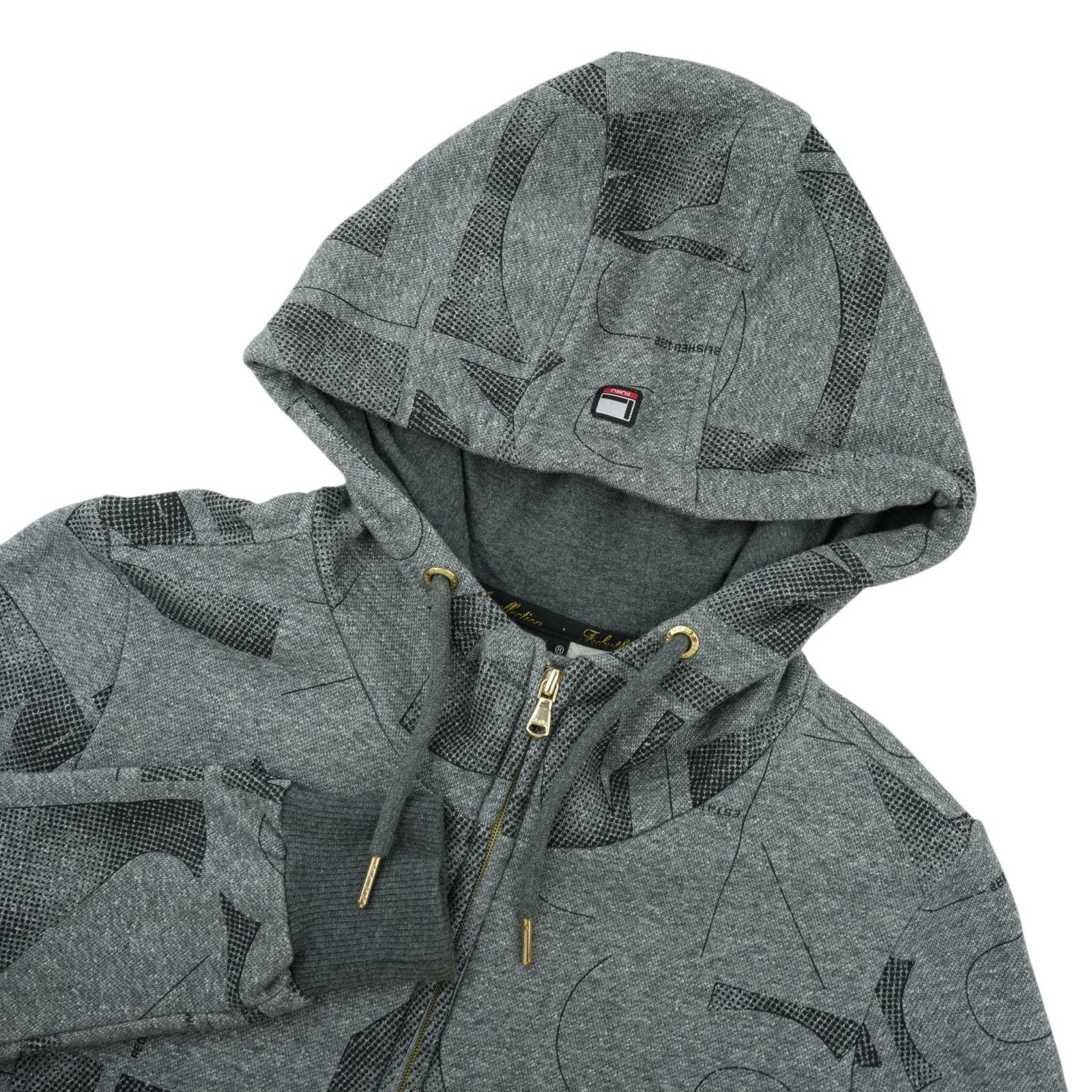 Fubu Vtg Fubu NYC 1992 Hoodie Womens S Gray Allover Print Y2K Size S / US 4 / IT 40 - 3 Thumbnail