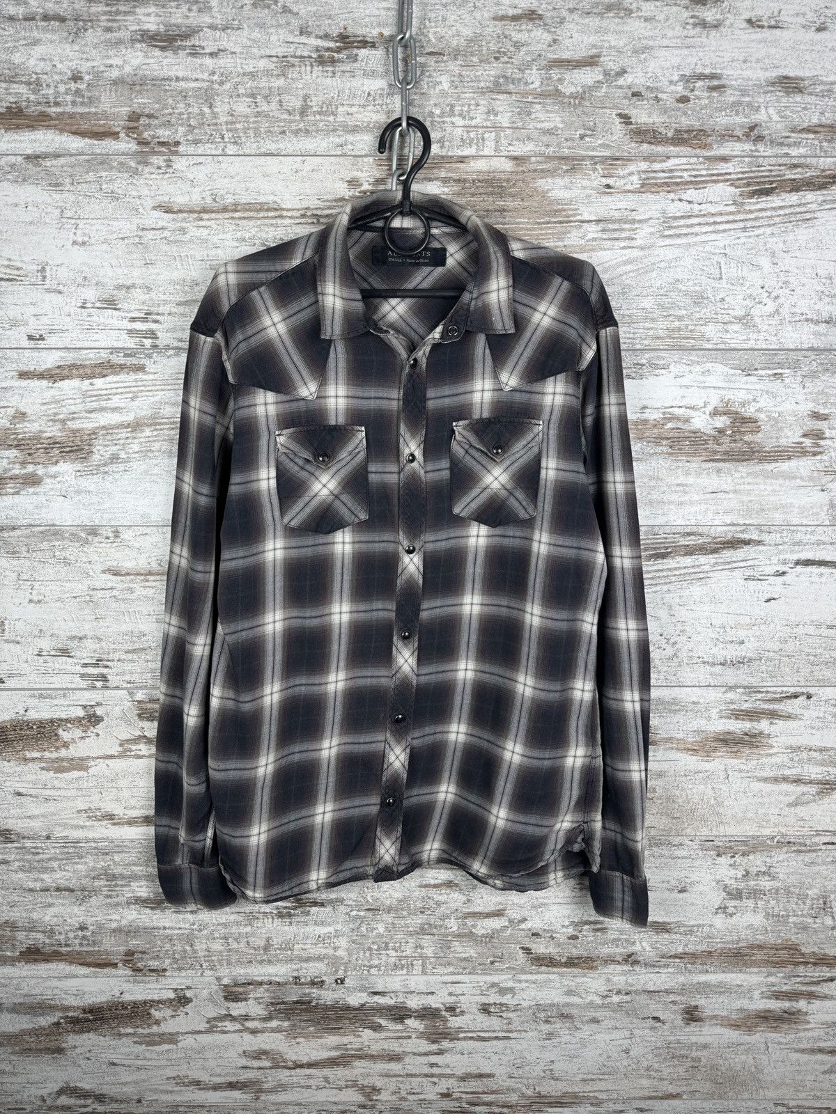 Allsaints Mens Allsaints Dacoma ls shirt button up flannel size S Size US S / EU 44-46 / 1 - 1 Thumbnail