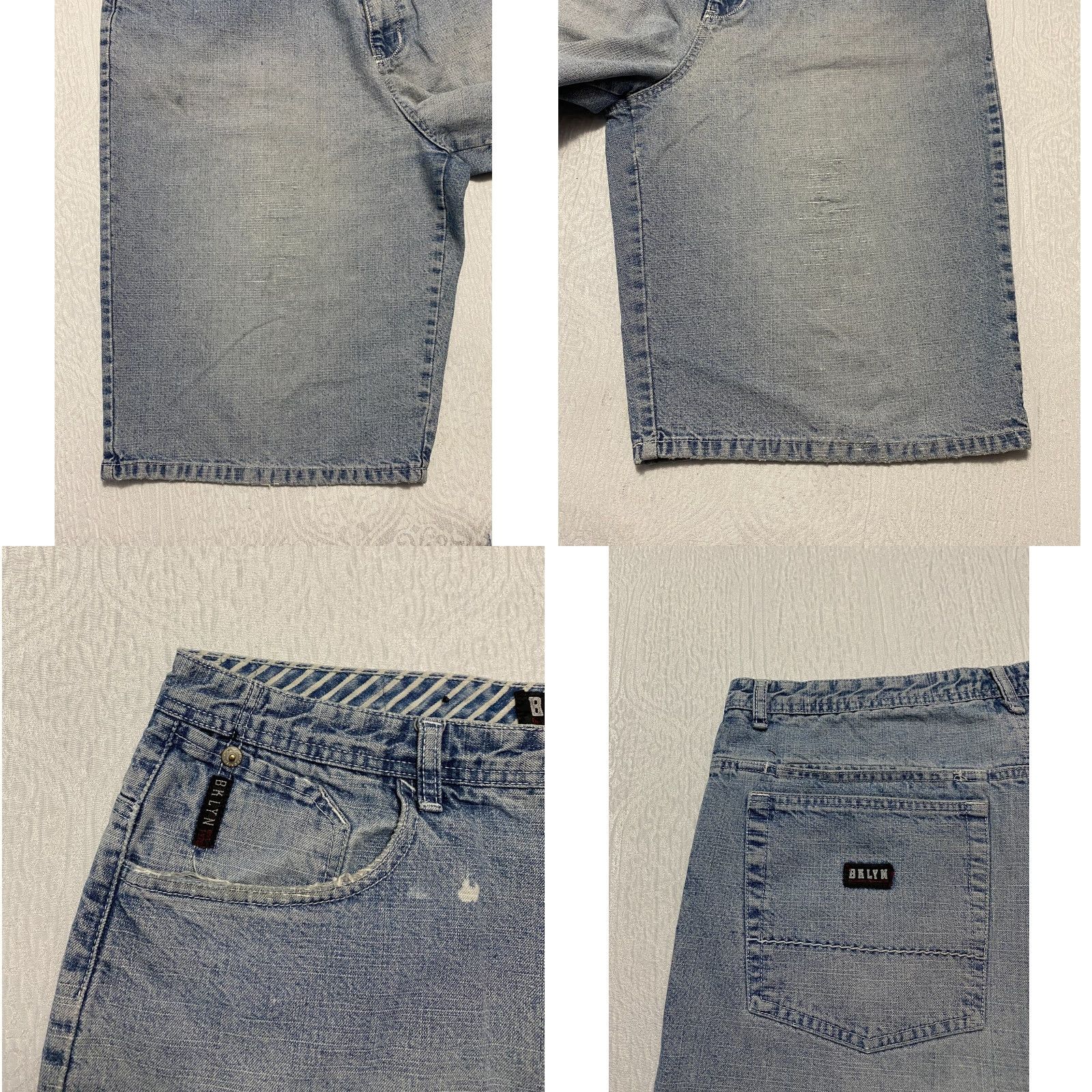 Express Brooklyn Xpress Jeans Shorts Baggy Y2K Loose Fit Straight Men’s Size 40 Blue Size US 40 / EU 56 - 8 Thumbnail