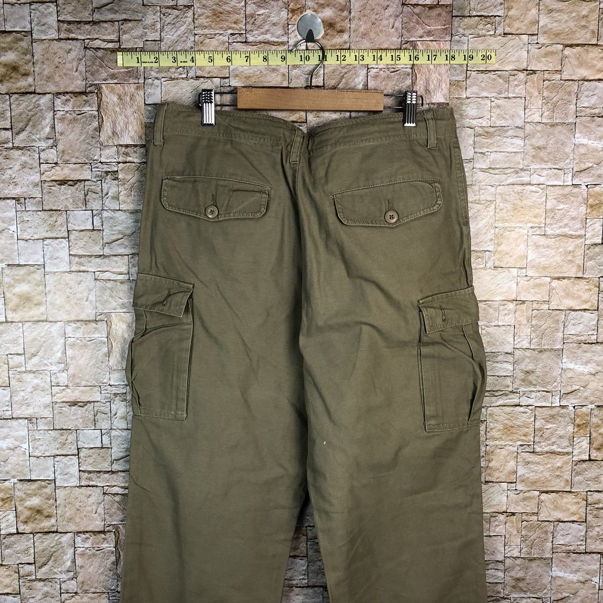Japanese Brand Fullile Green utility tactical Cargo Multipocket Pants #A648 Size US 34 / EU 50 - 17 Thumbnail