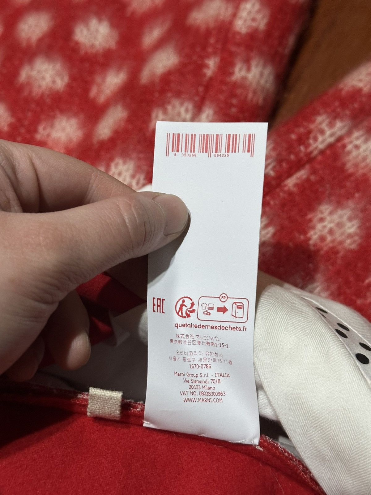 Marni Marni DINGYUN ZHANG fw23 Mohair red & white dots pants Size 27" / US 4 / IT 40 - 10 Thumbnail