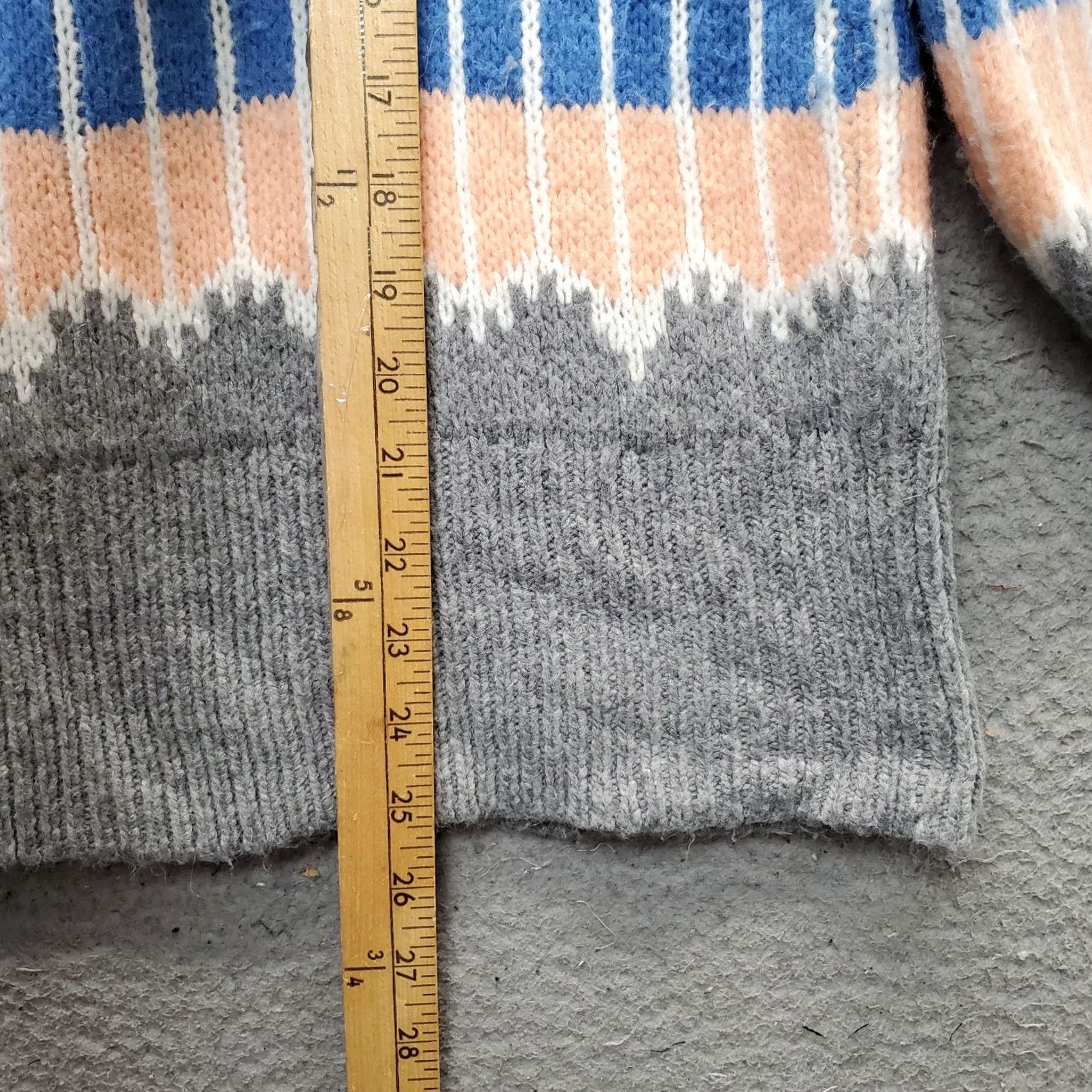 Loft LOFT Knit Sweater Womens Small Multicolor Fair Isle Wool Blend Long Sleeve Crew Neck Shirt Womens Size S Size S / US 4 / IT 40 - 3 Thumbnail