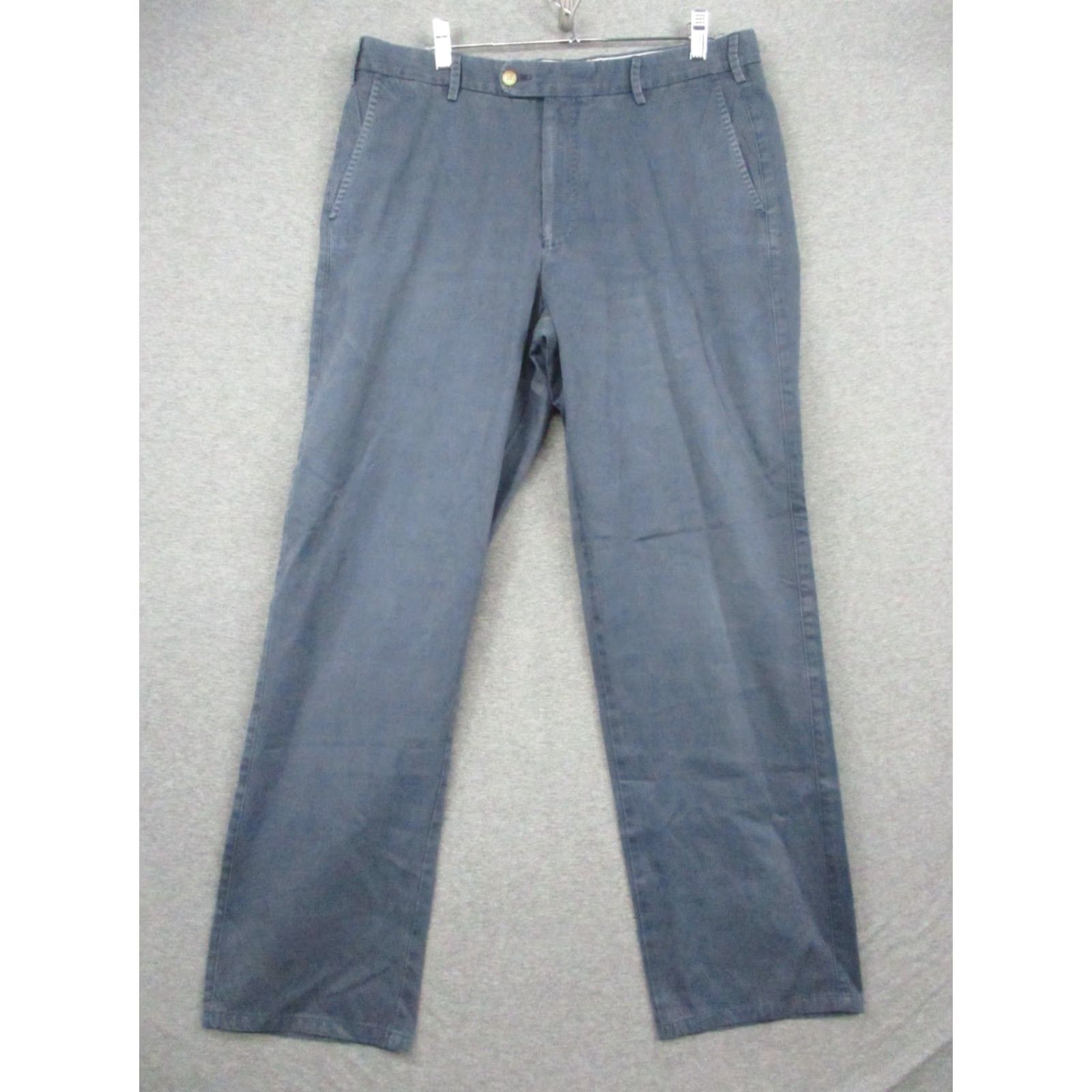 Peter Millar Peter Millar Raleigh Pants Washed 34 Navy Twill Flat Front Flat Front Navy 34 Mens Chino Pants Size US 34 / EU 50 - 2 Thumbnail