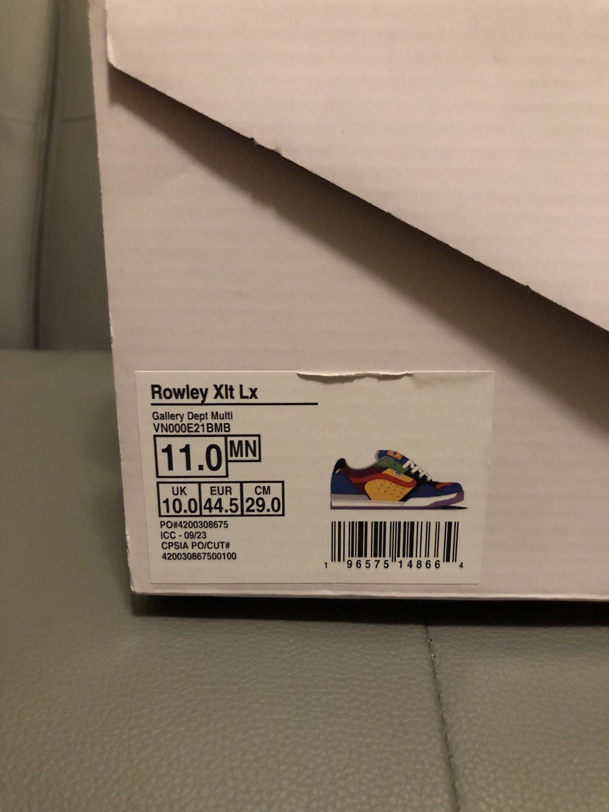 Gallery Dept. × Vans Vans X Gallery Dept. Rowley Xlt Lx Size US 11 / EU 44 - 2 Thumbnail