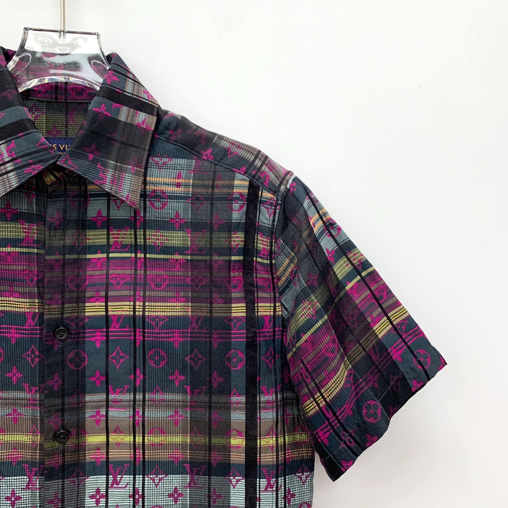 Louis Vuitton Louis Vuitton Multicolor Striped Logo Cotton & Silk Short-Sl Size XS / US 0-2 / IT 36-38 - 6 Thumbnail