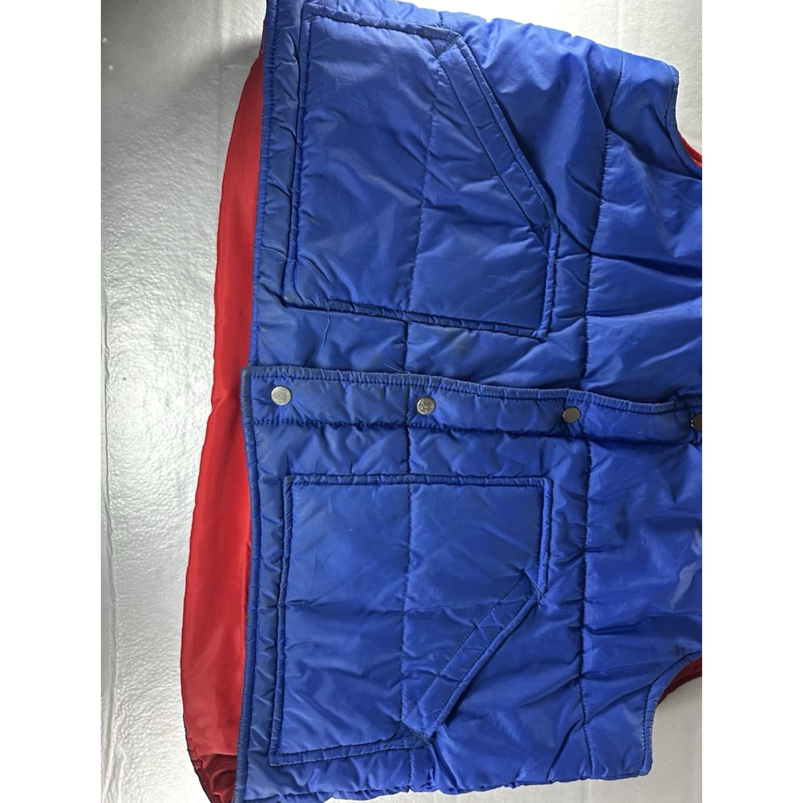 Vintage VINTAGE Montgomery Ward Down Puffer Vest Men’s XL Blue Snaps Front Size US XL / EU 56 / 4 - 2 Thumbnail