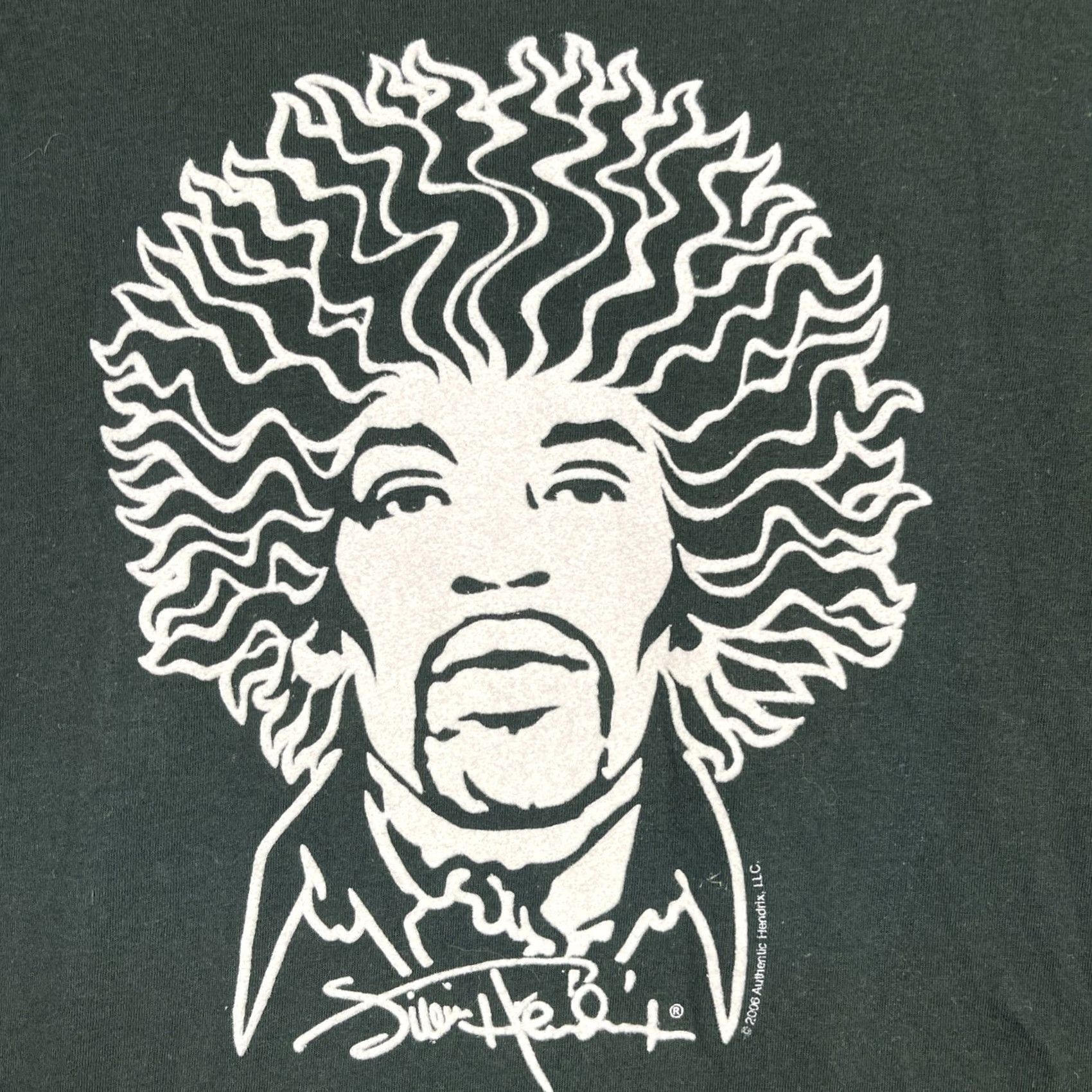 Vintage Jimi Hendrix Shirt Mens Large Black Authentic Band Tee Y2K 2006 Shirt Mens Large Black Hendrix Band Tee 2000s Rock Classic Graphic Print Tee Size US L / EU 52-54 / 3 - 3 Thumbnail