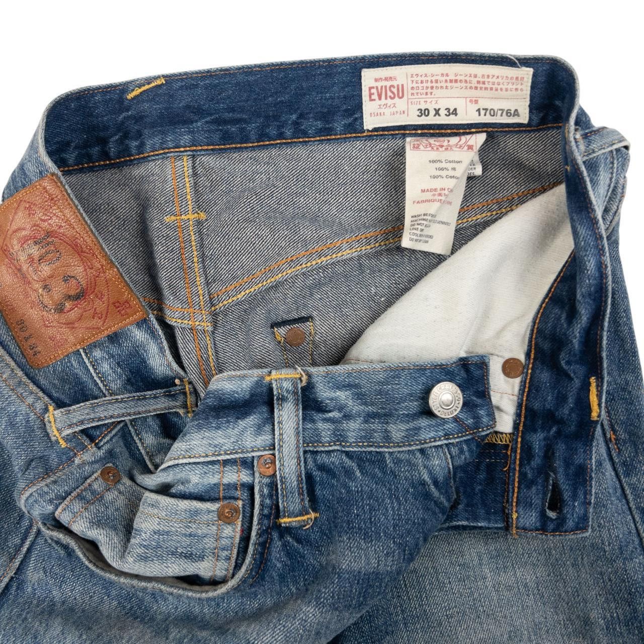 Evisu Evisu Gull Fishing Hook Japanese Denim Jeans Size W31 Size US 31 - 5 Thumbnail