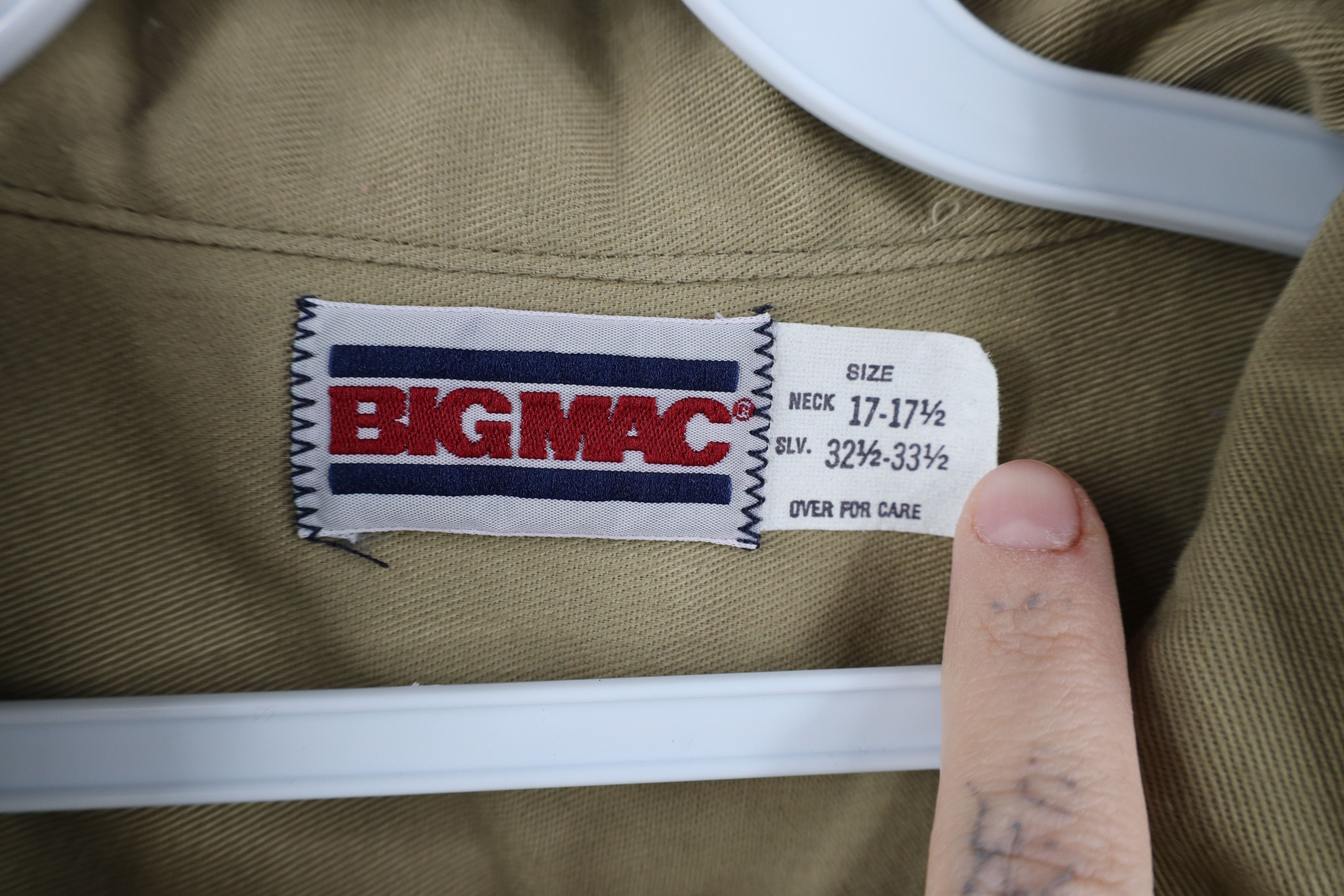 Vintage Vintage 70s Big Mac Workwear Collared Button Shirt USA Size US L / EU 52-54 / 3 - 9 Thumbnail