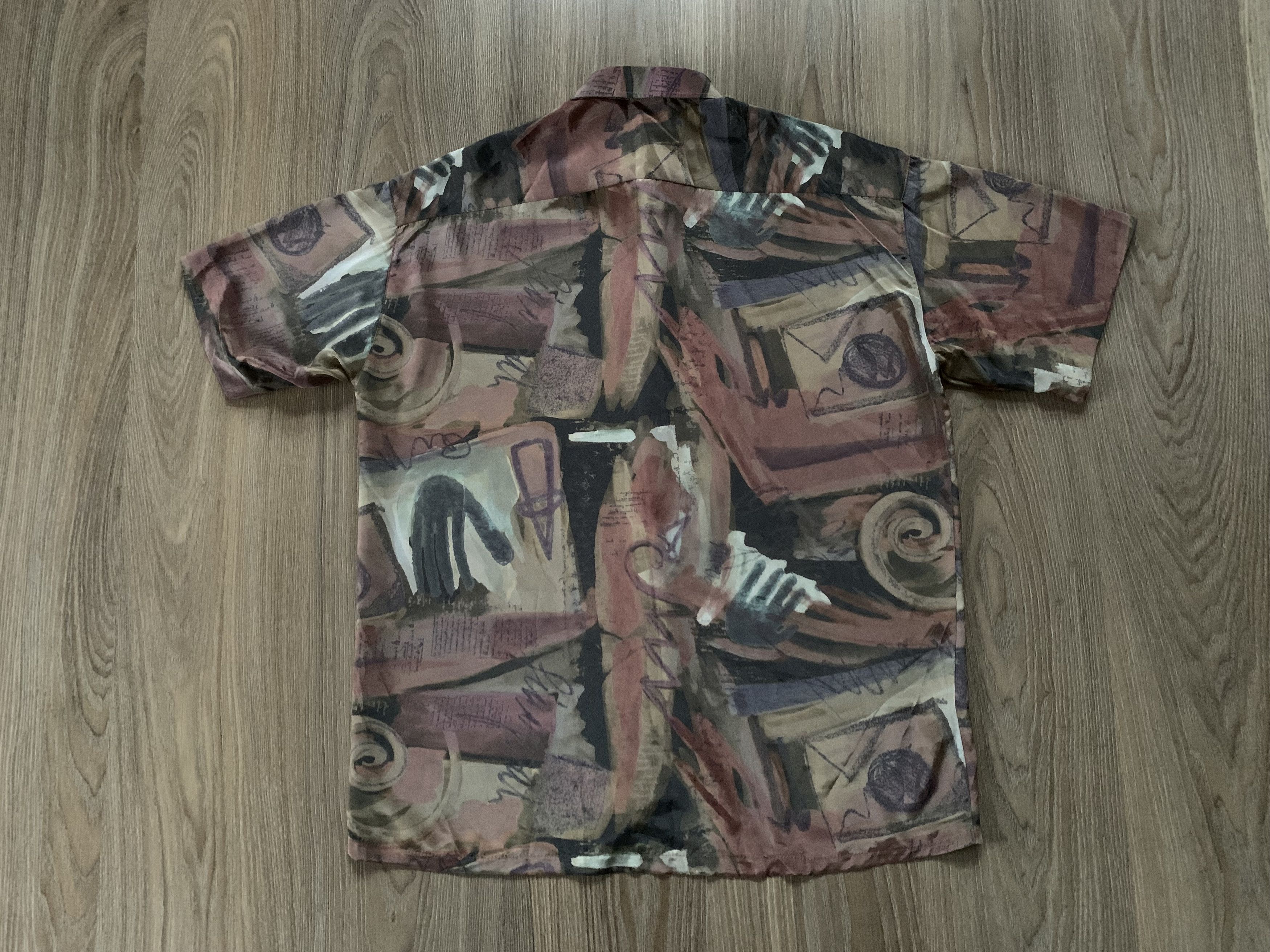 Vintage Vintage Printed Silk Short Sleeve Shirt Button Up Size US M / EU 48-50 / 2 - 3 Thumbnail