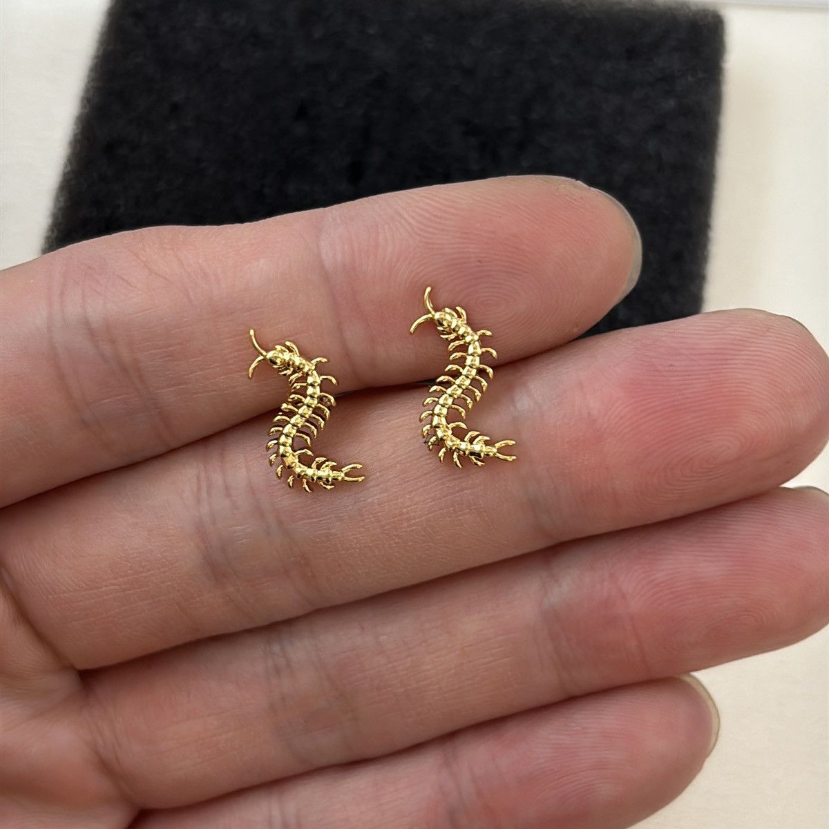 Other Centipede Stud Earrings for Men Women Punk Hip Hop Unisex Size ONE SIZE - 5 Thumbnail