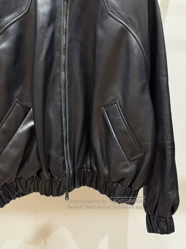 Brunello Cucinelli Brunello Cucinelli Black lambskin jacket, classic loose si Size XS / US 0-2 / IT 36-38 - 3 Thumbnail