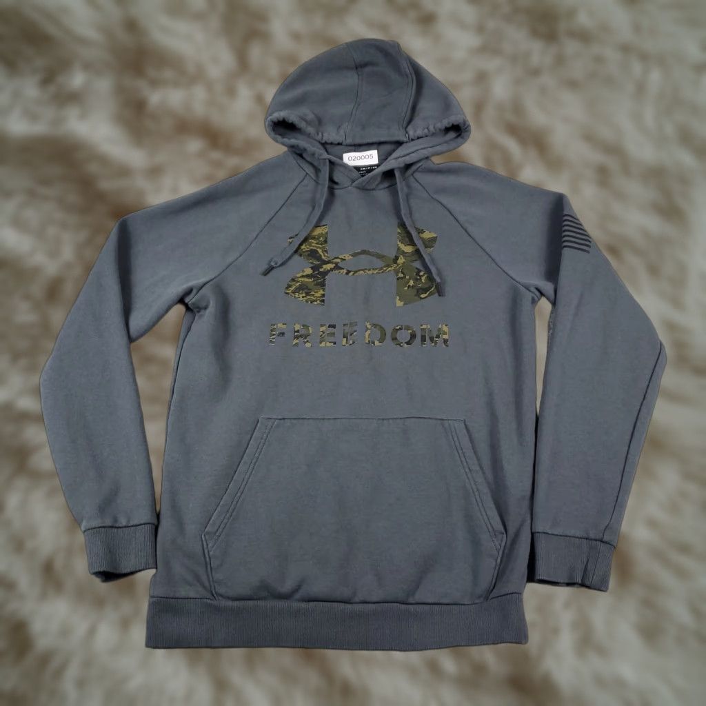 Under Armour Under Armour Hoodie Mens Small Gray Pullover Sweatshirt Sweatshirt Size US S / EU 44-46 / 1 - 1 Thumbnail