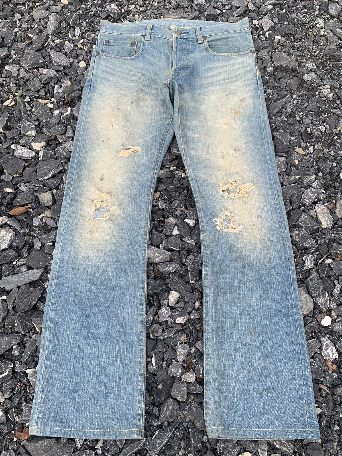 Kapital Nano Universe Mudwash Faded&Rusty Japanese Distressed Denim Size US 31 - 2 Thumbnail