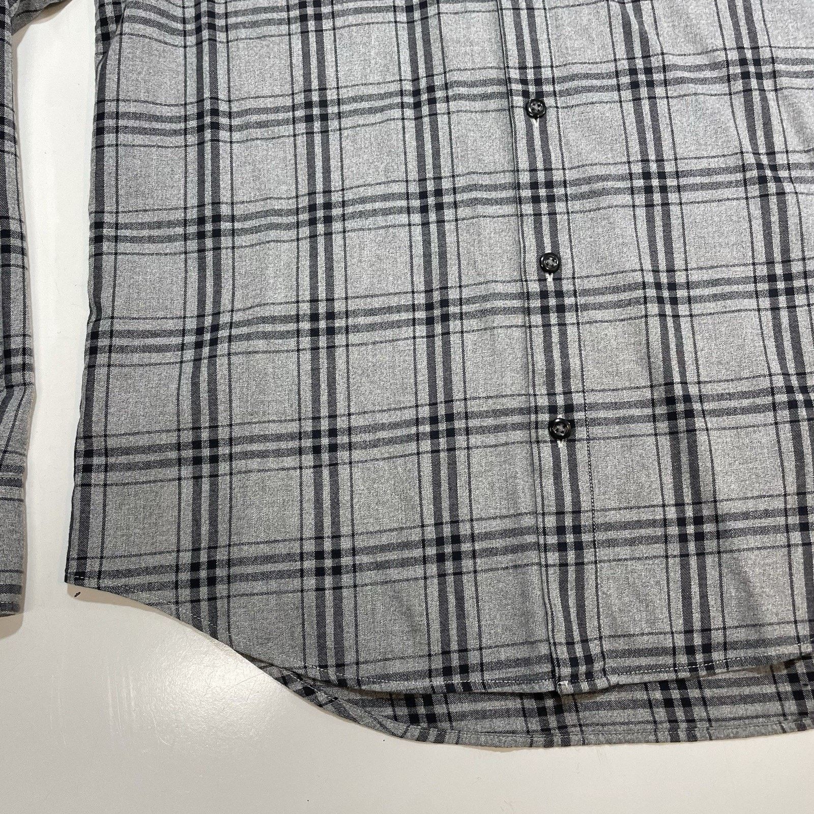 Bonobos BONOBOS Men’s Plaid Gray Black Checks Cotton Shirt Sz Medium Size US M / EU 48-50 / 2 - 2 Thumbnail