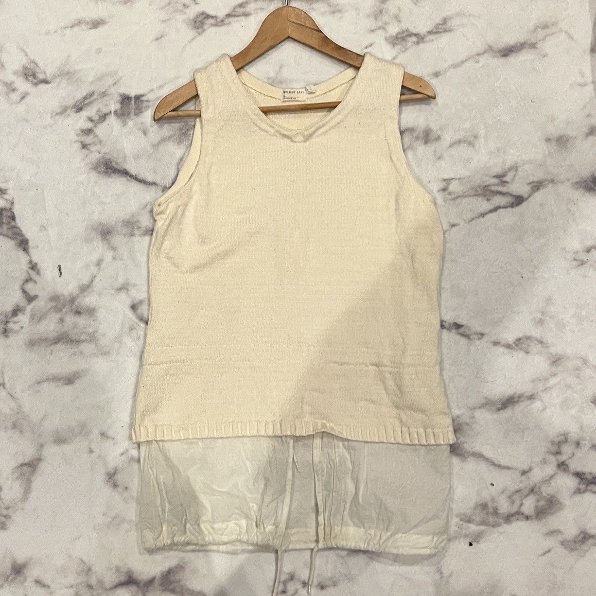 Helmut Lang × Vintage Helmut Lang 1997 backstage Union Jack tank