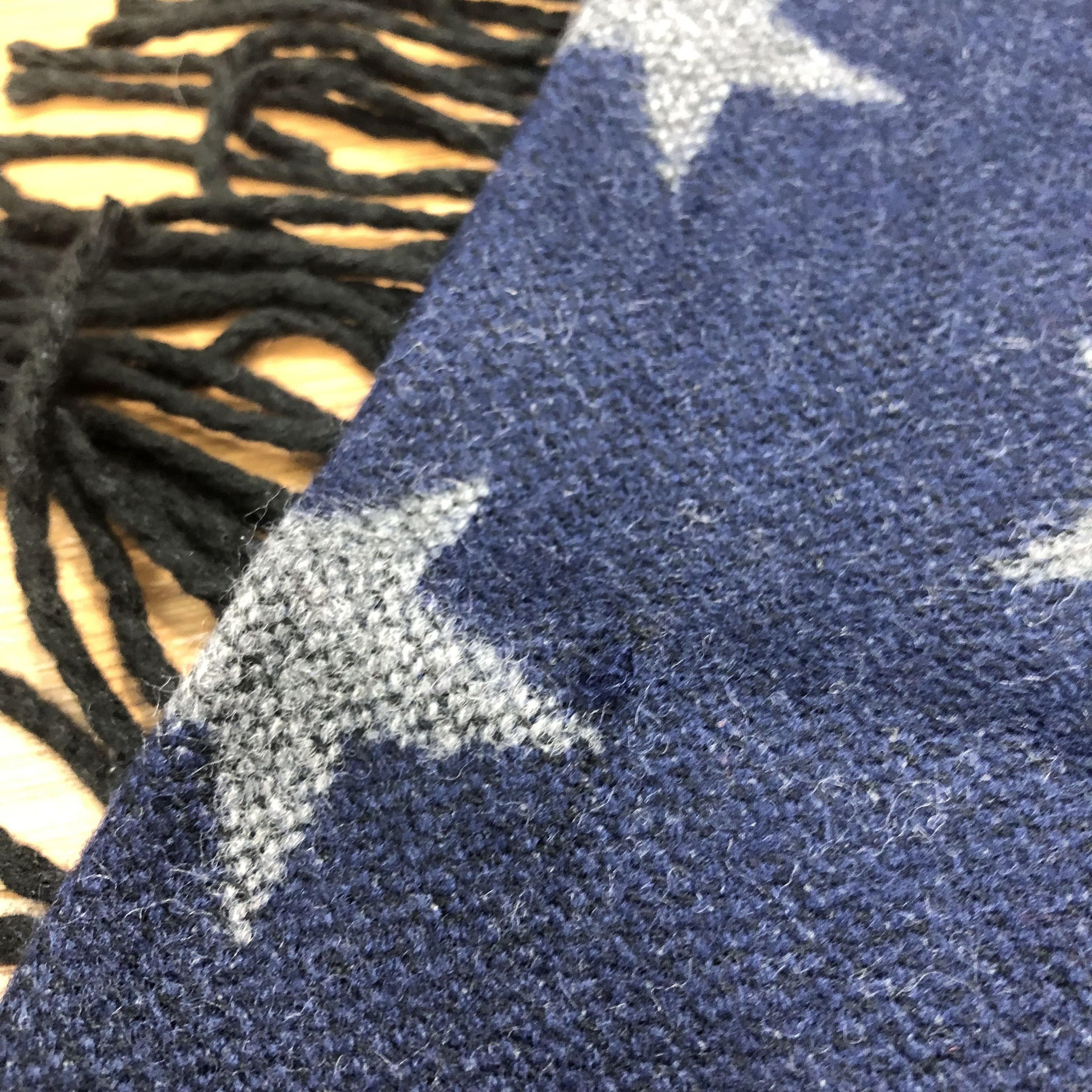 Beams Plus × Vintage Vintage Beams Lights Acrylic Scarf Muffler Blue Mf180 Size ONE SIZE - 3 Thumbnail