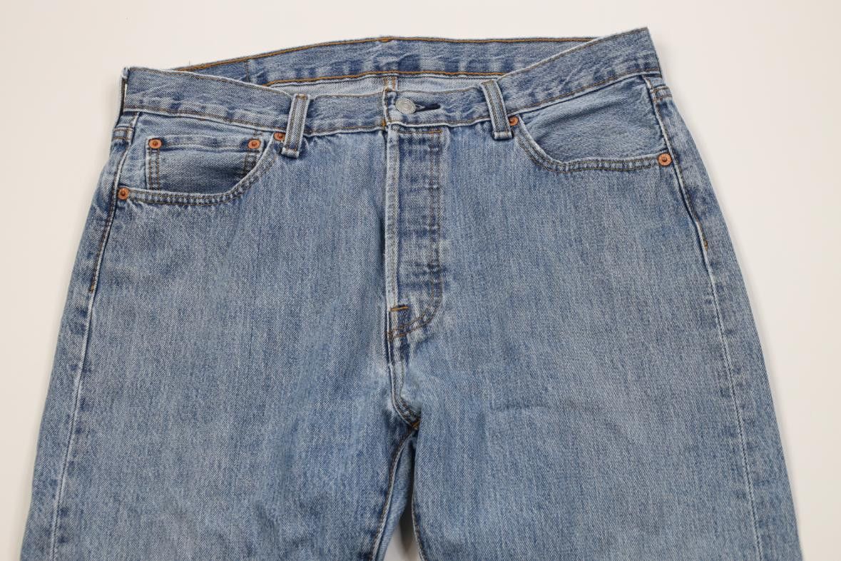 Levi's Vintage Y2K Levis 501xx Button Fly Original Fit Denim Jeans Size US 34 / EU 50 - 2 Thumbnail