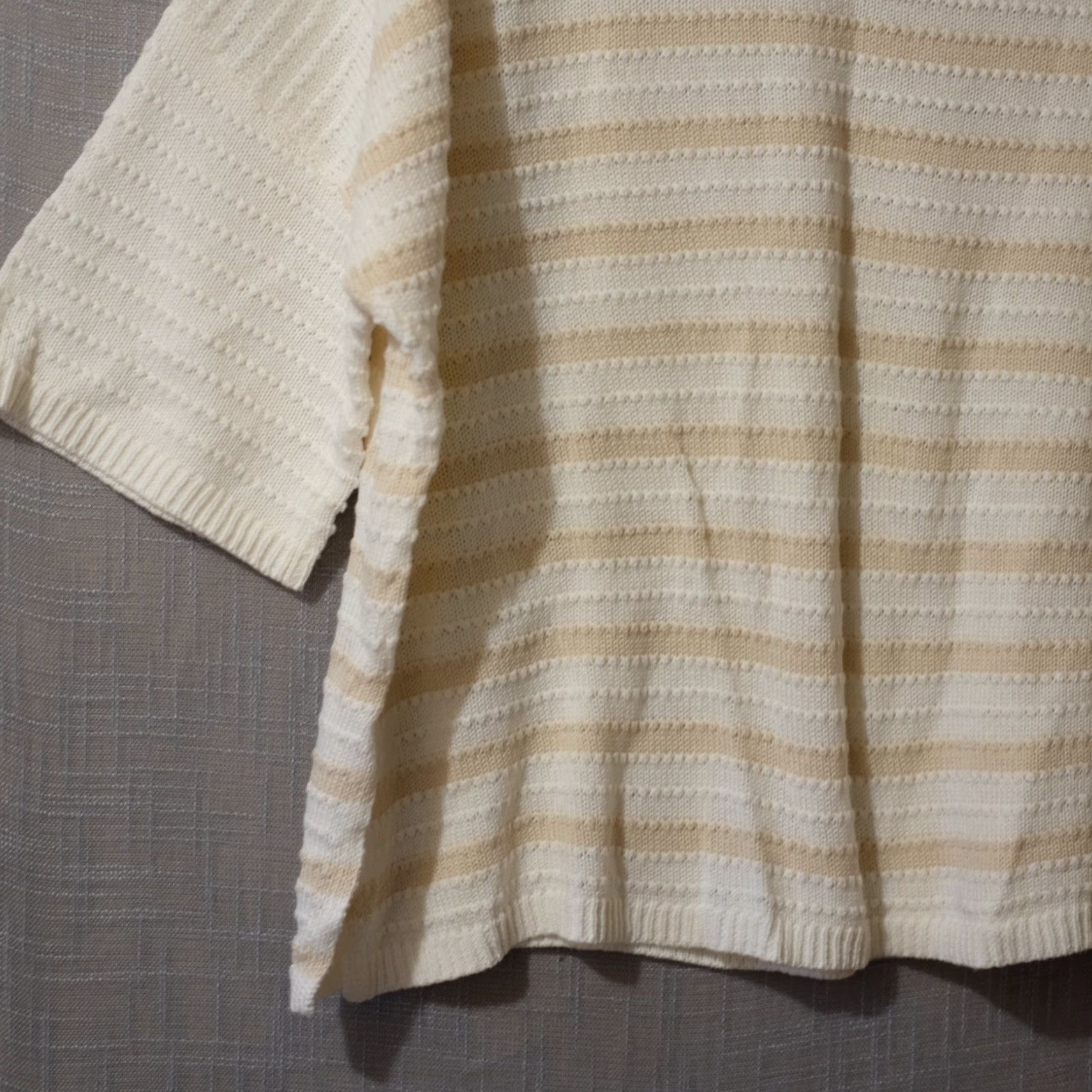 Vintage Time and Tru Sweater White/Beige Oversized Women's XL (16-18) #A11-41 Size XL / US 12-14 / IT 48-50 - 7 Thumbnail