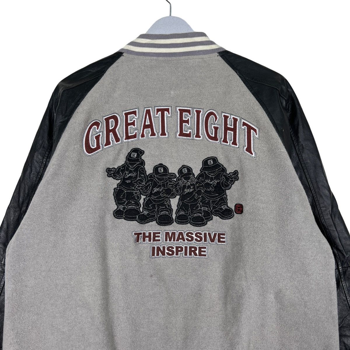 Japanese Brand 🔥 GREAT EIGHT VARSITY BOMBER JACKET Size US L / EU 52-54 / 3 - 9 Thumbnail